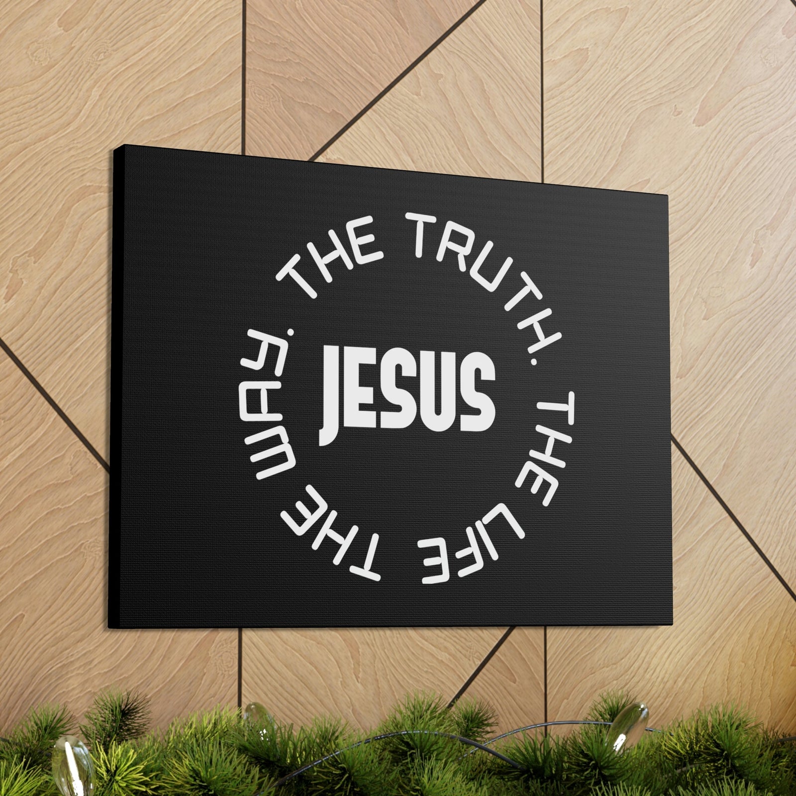 Scripture Walls Jesus, The Truth, The Life, The Way John 14:6 Christian Wall Art Bible Verse Print Ready to Hang Unframed-Express Your Love Gifts