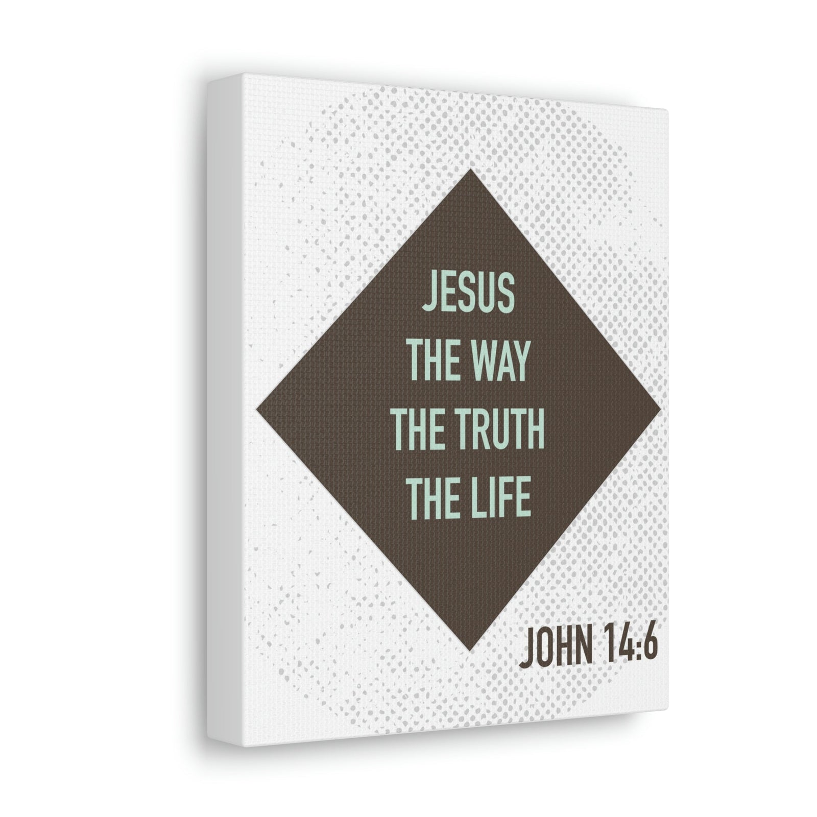 Scripture Walls Jesus The Way The Truth John 14:6 Diamond Christian Wall Art Bible Verse Print Ready To Hang Unframed-Express Your Love Gifts