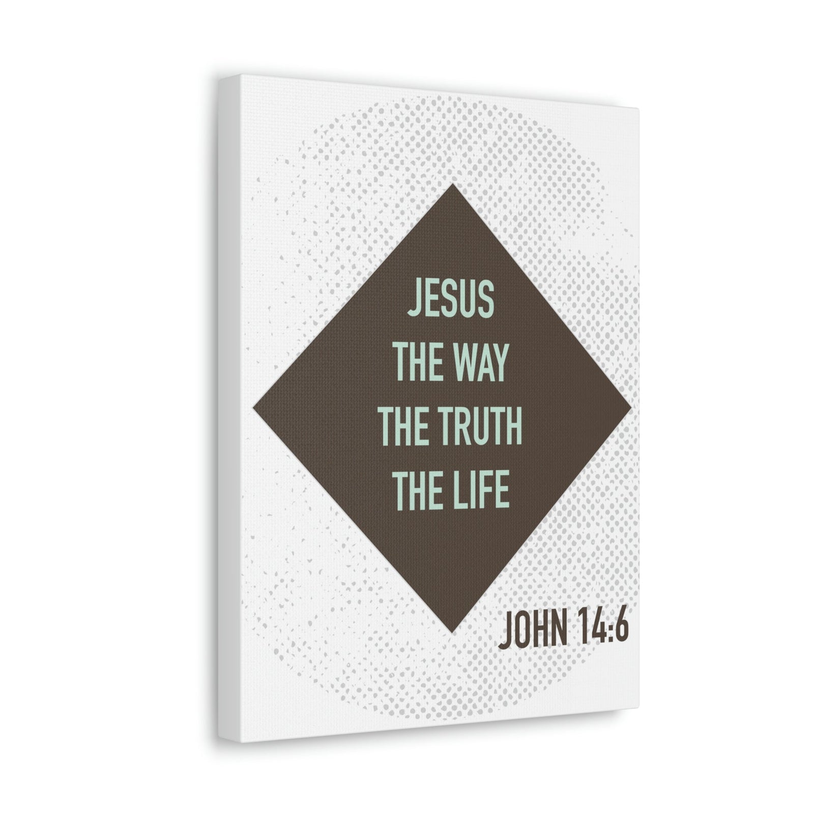 Scripture Walls Jesus The Way The Truth John 14:6 Diamond Christian Wall Art Bible Verse Print Ready To Hang Unframed-Express Your Love Gifts