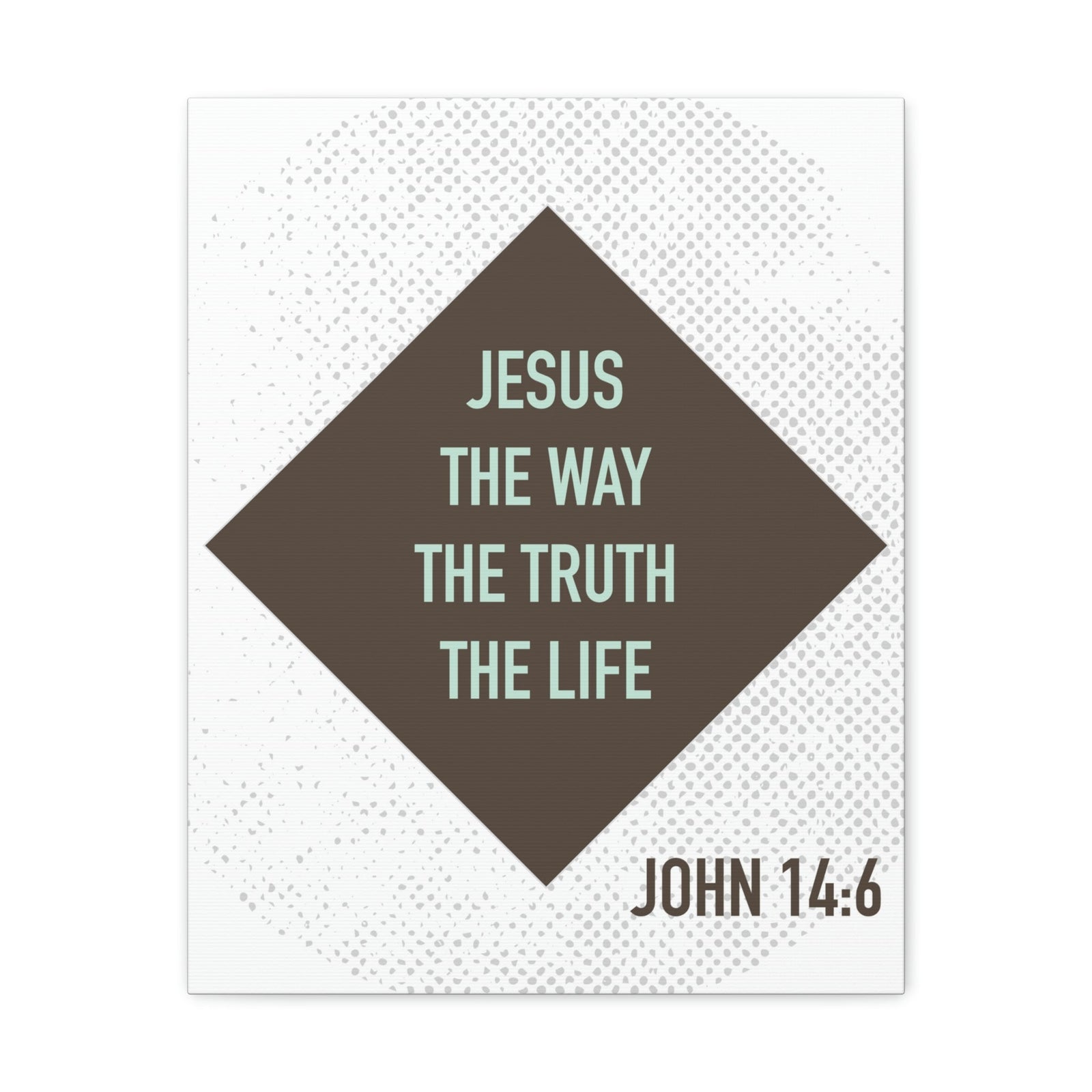 Scripture Walls Jesus The Way The Truth John 14:6 Diamond Christian Wall Art Bible Verse Print Ready To Hang Unframed-Express Your Love Gifts