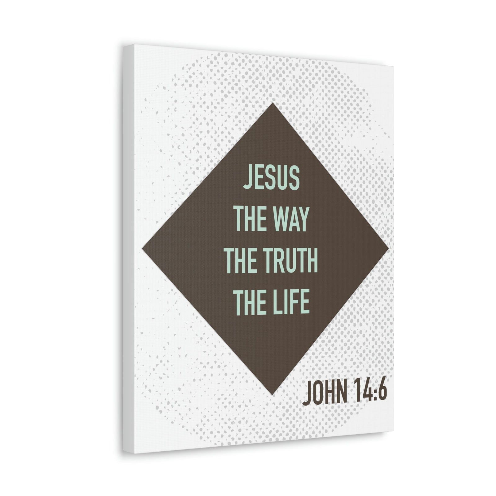 Scripture Walls Jesus The Way The Truth John 14:6 Diamond Christian Wall Art Bible Verse Print Ready To Hang Unframed-Express Your Love Gifts