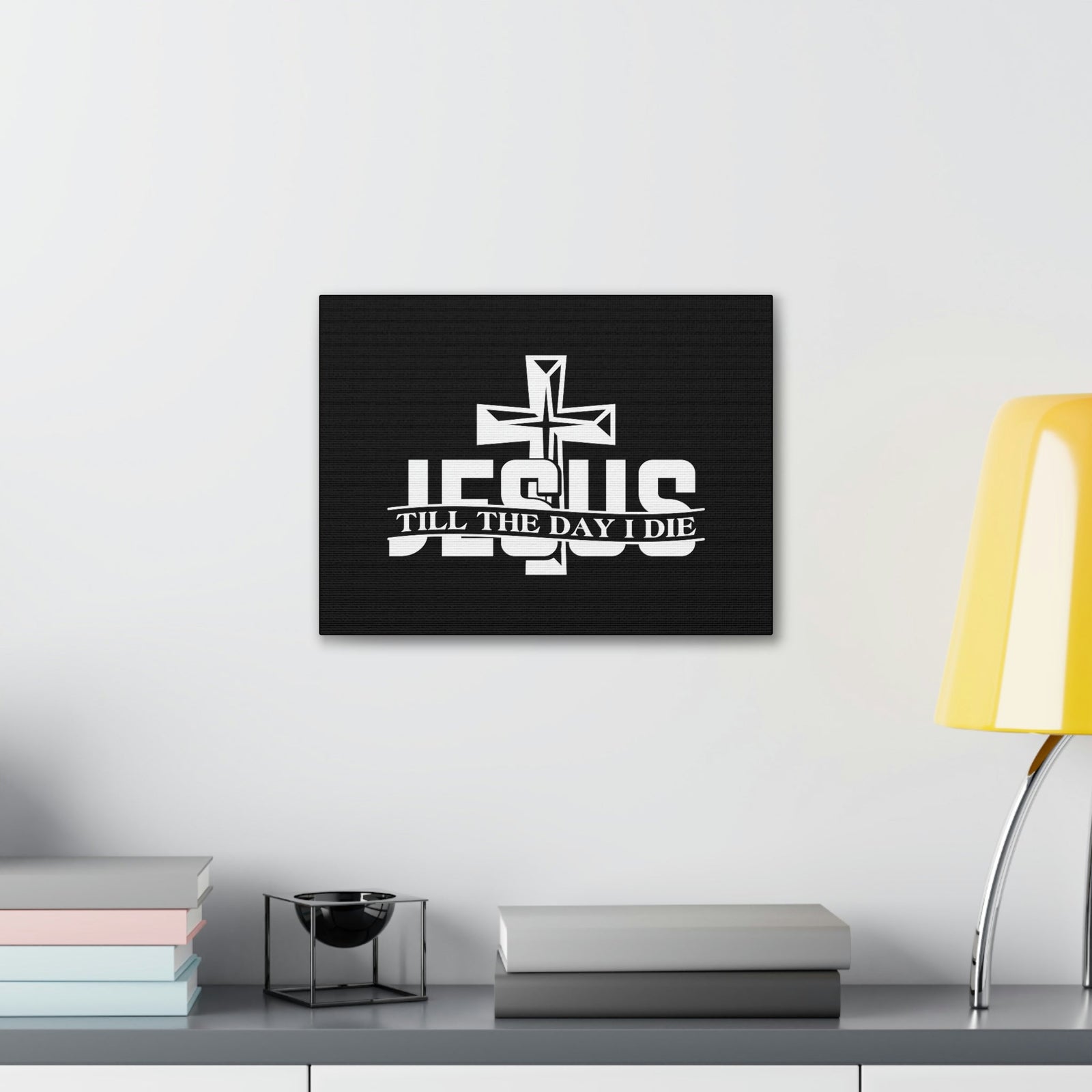 Scripture Walls Jesus Till The Day I Die 2 Corinthians 5:8 Christian Wall Art Bible Verse Print Ready to Hang Unframed-Express Your Love Gifts