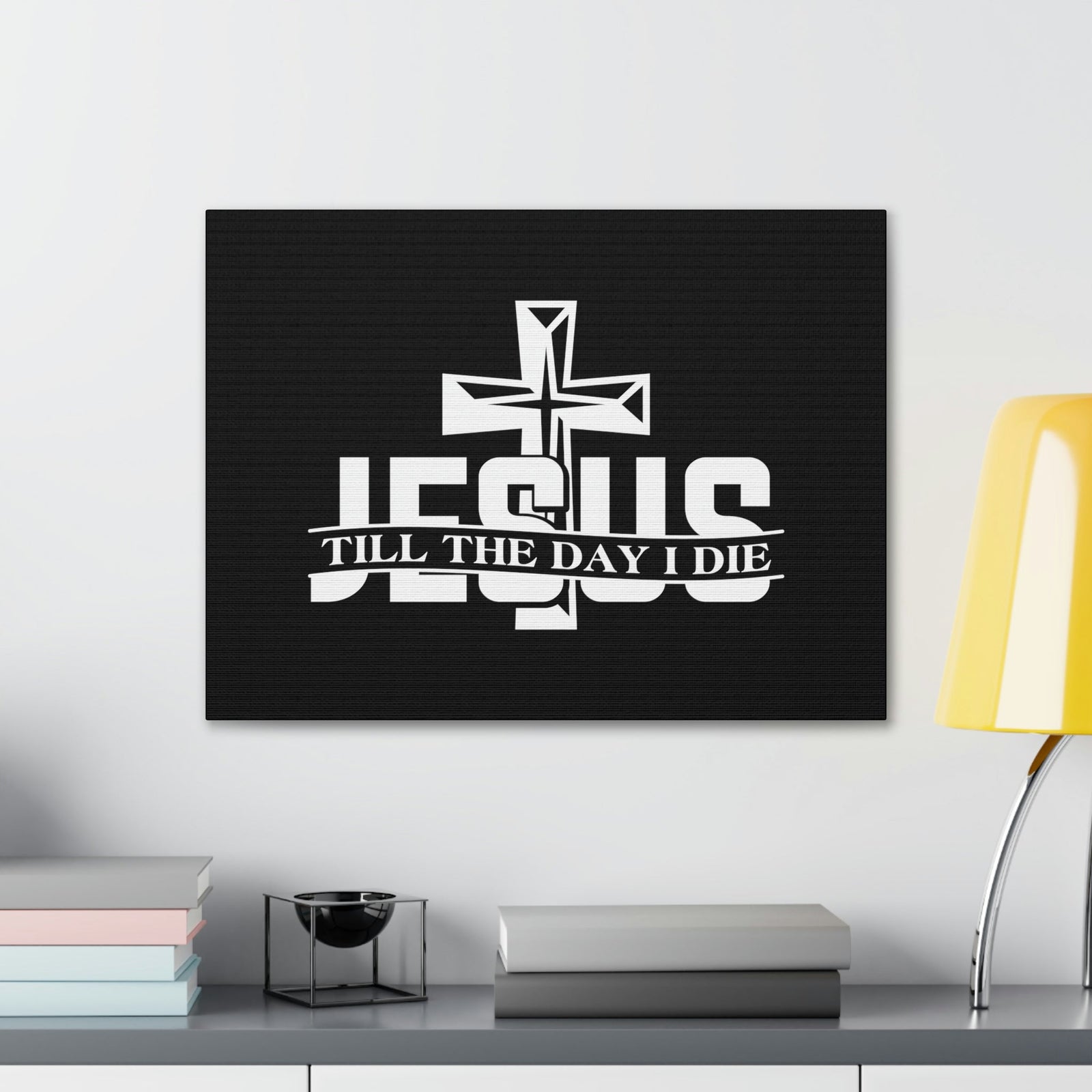 Scripture Walls Jesus Till The Day I Die 2 Corinthians 5:8 Christian Wall Art Bible Verse Print Ready to Hang Unframed-Express Your Love Gifts