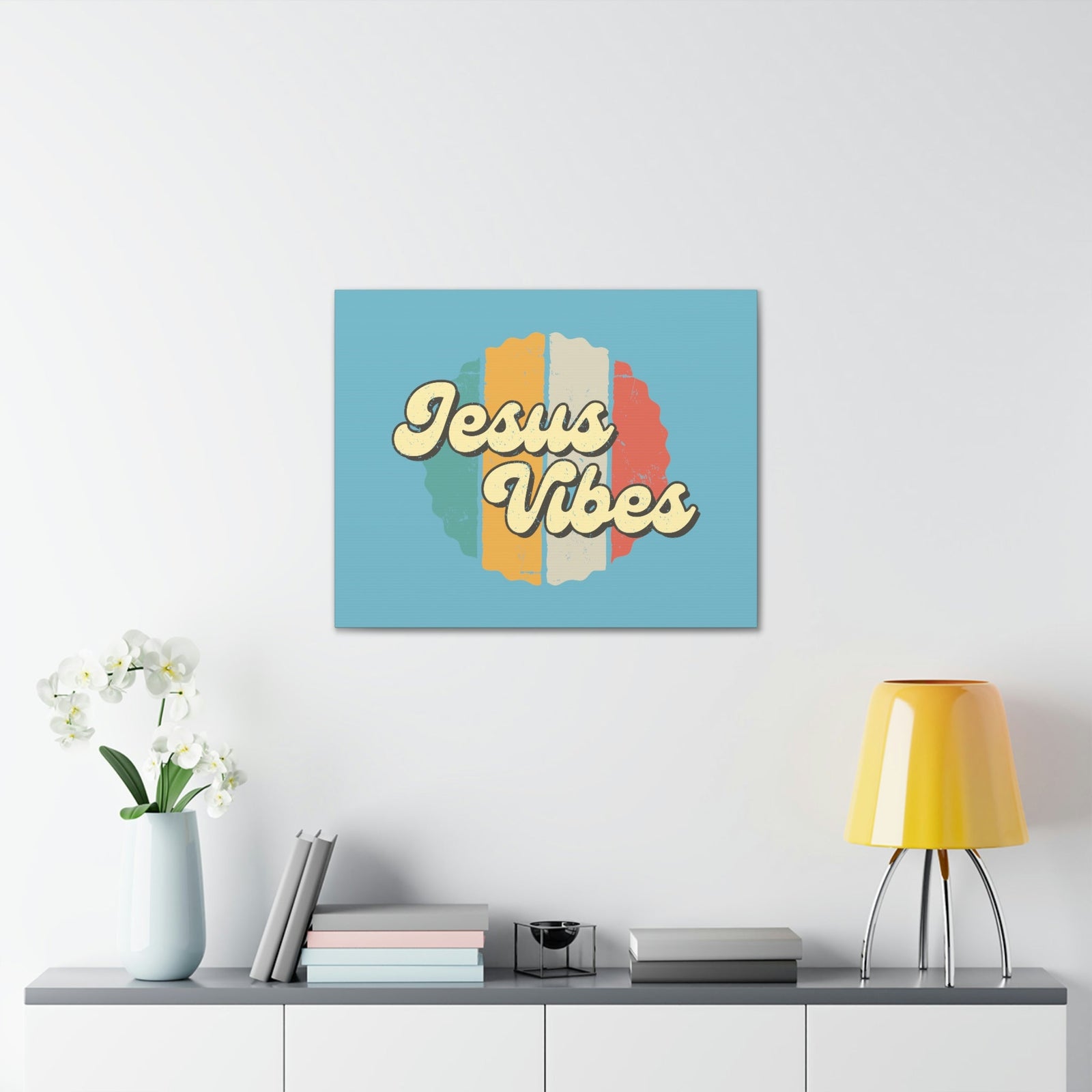 Scripture Walls Jesus Vibes John 1:14 Old Theme Christian Wall Art Bible Verse Print Ready to Hang Unframed-Express Your Love Gifts