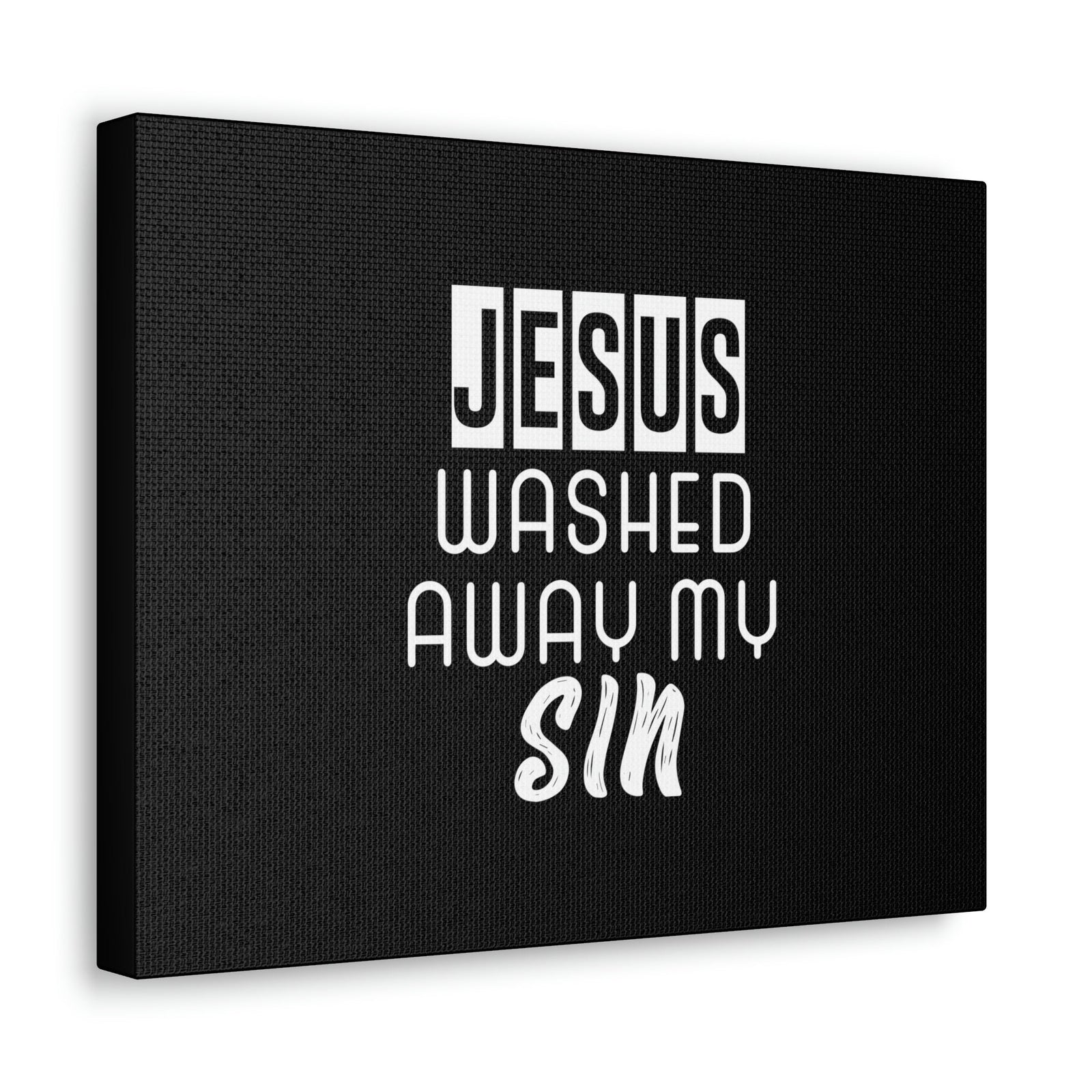 Scripture Walls Jesus Washed Away My Sin 1 John 1:7 Christian Wall Art Bible Verse Print Ready to Hang Unframed-Express Your Love Gifts