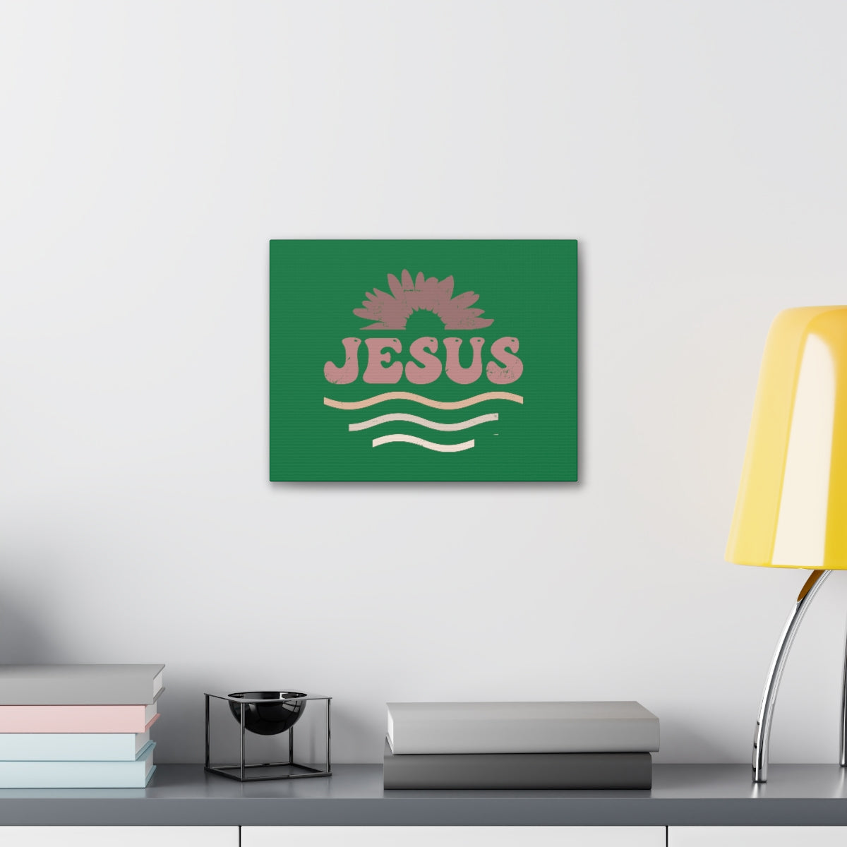 Scripture Walls Jesus Waves Romans 6:23 Christian Wall Art Bible Verse Print Ready to Hang Unframed-Express Your Love Gifts