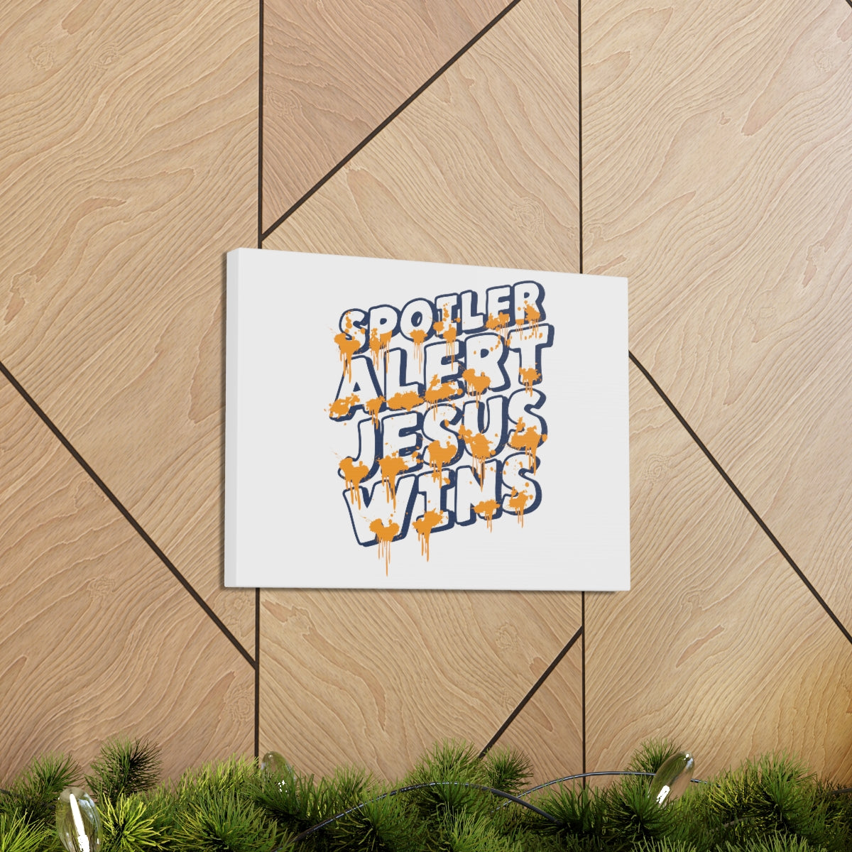 Scripture Walls Jesus Wins 1 Corinthians 15:57 Christian Wall Art Bible Verse Print Ready to Hang Unframed-Express Your Love Gifts