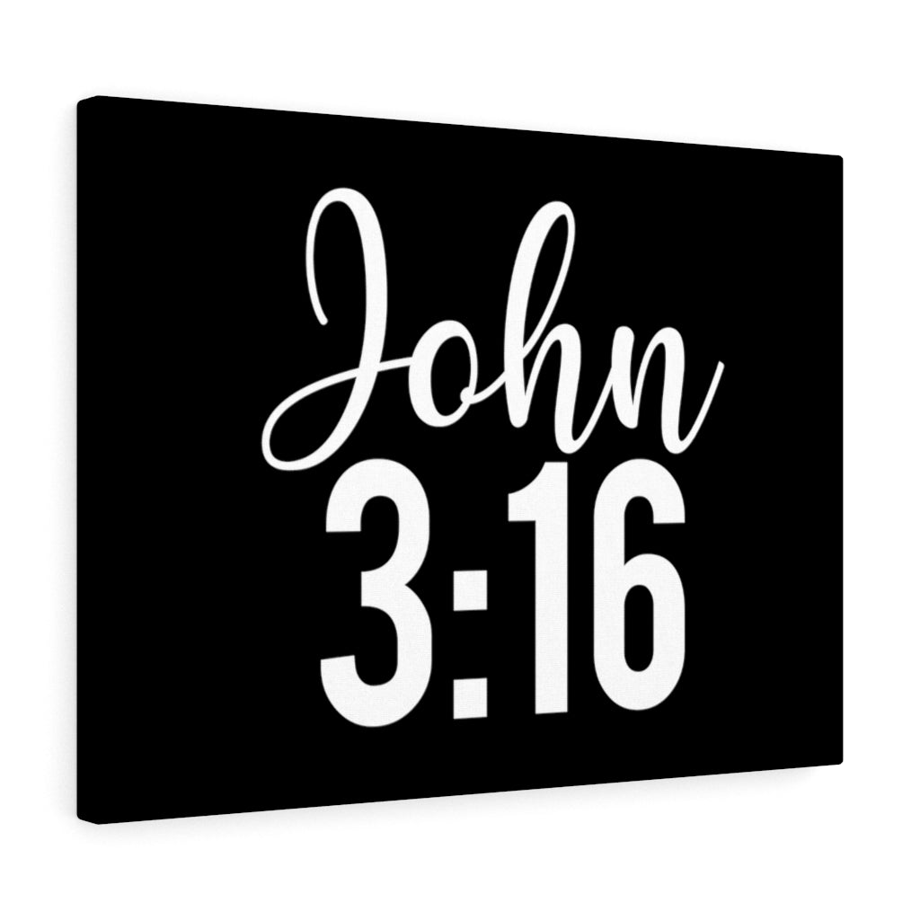 Scripture Walls John 3:16 Bible Verse Canvas Christian Wall Art Ready to Hang Unframed-Express Your Love Gifts