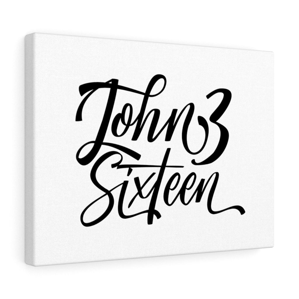 Scripture Walls John 3 Sixteen Bible Verse Canvas Christian Wall Art Ready to Hang Unframed-Express Your Love Gifts
