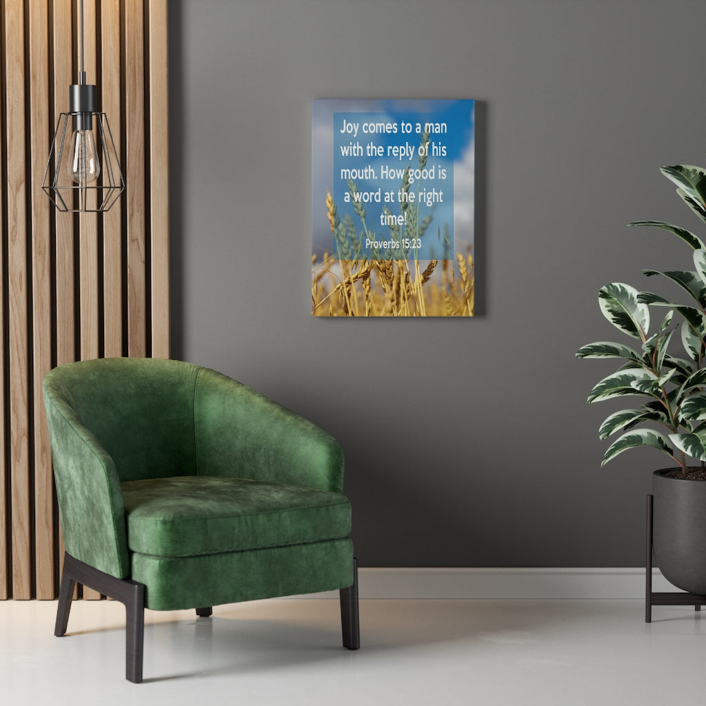 Scripture Walls Joy Comes To A Man 1 John 4:21 Christian Home Decor Bible Art Unframed-Express Your Love Gifts