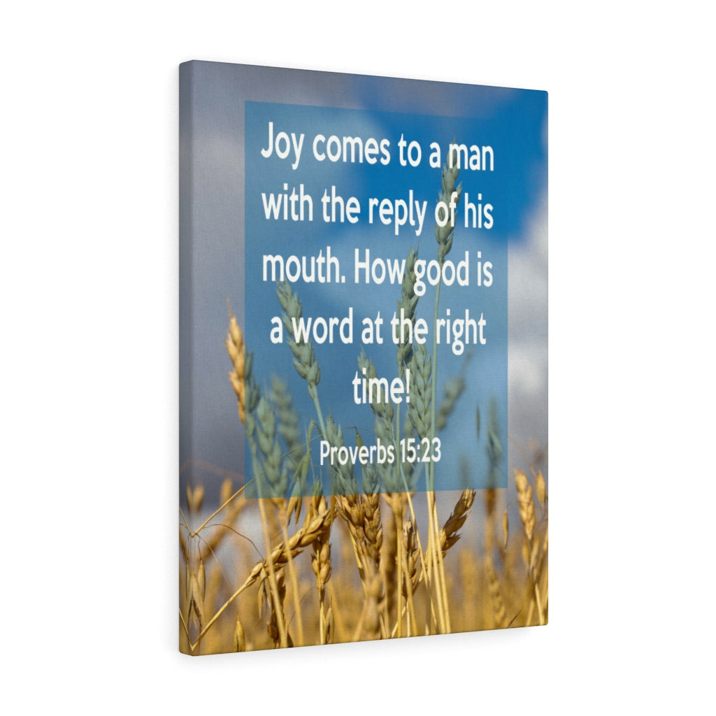 Scripture Walls Joy Comes To A Man 1 John 4:21 Christian Home Decor Bible Art Unframed-Express Your Love Gifts