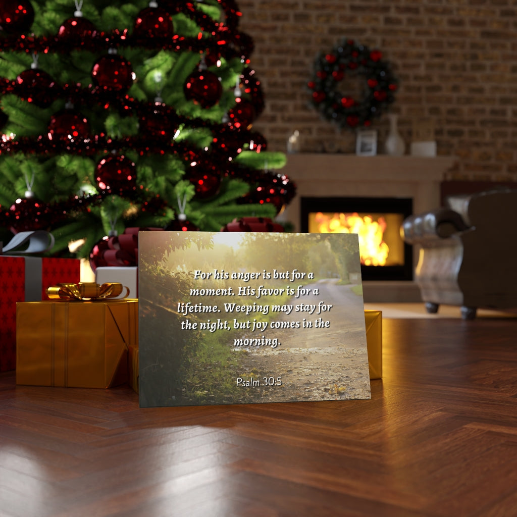 Scripture Walls Joy In The Morning Psalm 30:5 Bible Verse Canvas Christian Wall Art Ready to Hang Unframed-Express Your Love Gifts