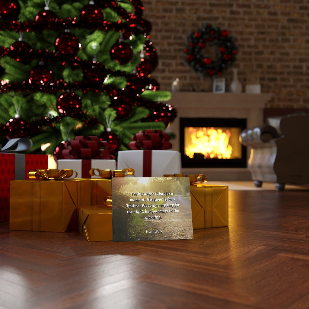 Scripture Walls Joy In The Morning Psalm 30:5 Bible Verse Canvas Christian Wall Art Ready to Hang Unframed-Express Your Love Gifts