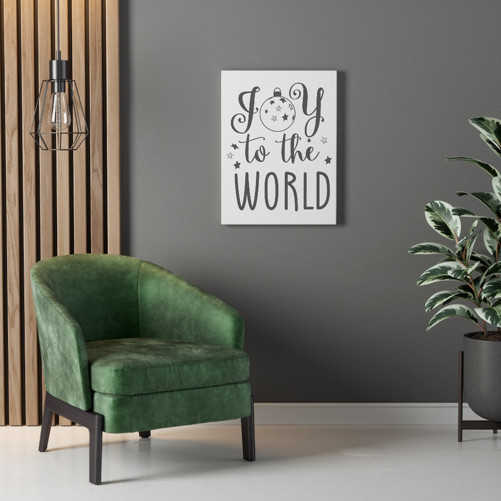 Scripture Walls Joy To The World Bible Verse Canvas Christian Wall Art Ready to Hang Unframed-Express Your Love Gifts