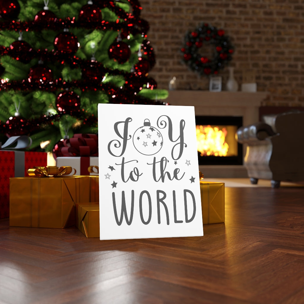 Scripture Walls Joy To The World Bible Verse Canvas Christian Wall Art Ready to Hang Unframed-Express Your Love Gifts