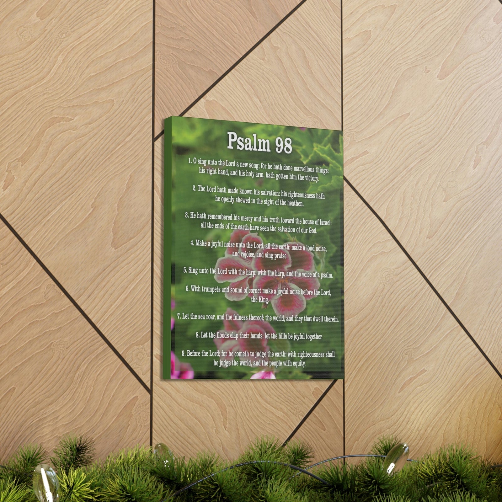 Scripture Walls Joyful Noise Of Salvation Psalm 98:4 Christian Wall Art Print Ready to Hang Unframed-Express Your Love Gifts