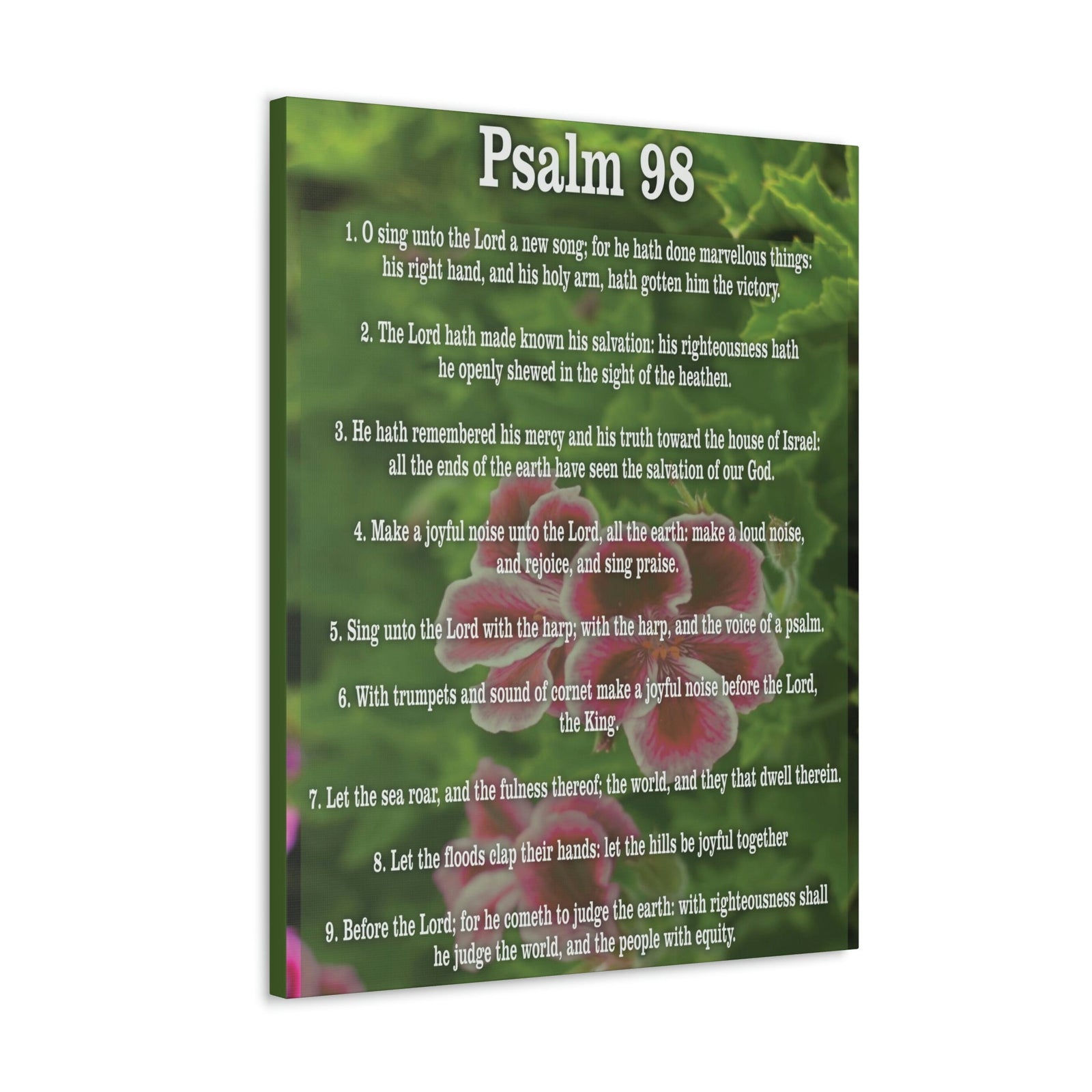 Scripture Walls Joyful Noise Of Salvation Psalm 98:4 Christian Wall Art Print Ready to Hang Unframed-Express Your Love Gifts