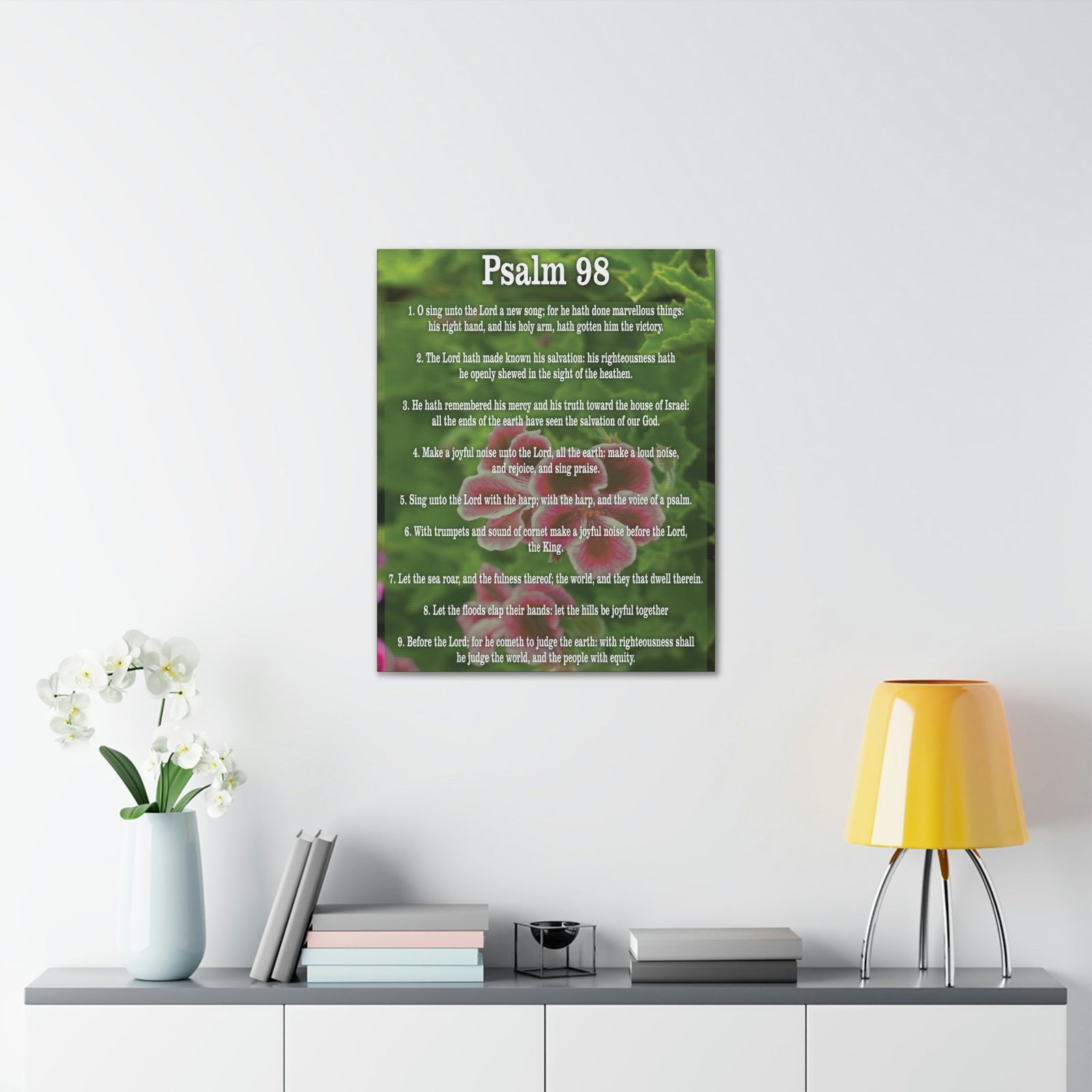 Scripture Walls Joyful Noise Of Salvation Psalm 98:4 Christian Wall Art Print Ready to Hang Unframed-Express Your Love Gifts