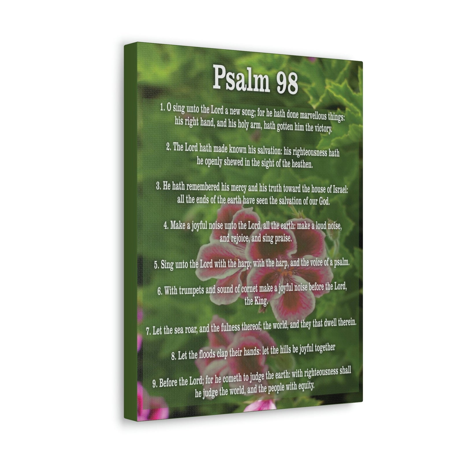 Scripture Walls Joyful Noise Of Salvation Psalm 98:4 Christian Wall Art Print Ready to Hang Unframed-Express Your Love Gifts