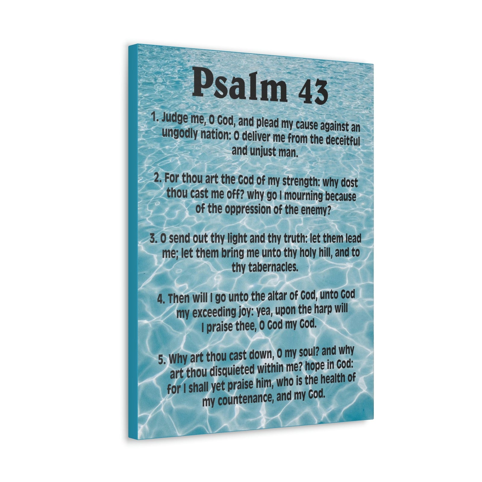 Scripture Walls Judge Me Psalm 43:5 Christian Wall Art Bible Verse Print Ready to Hang Unframed-Express Your Love Gifts