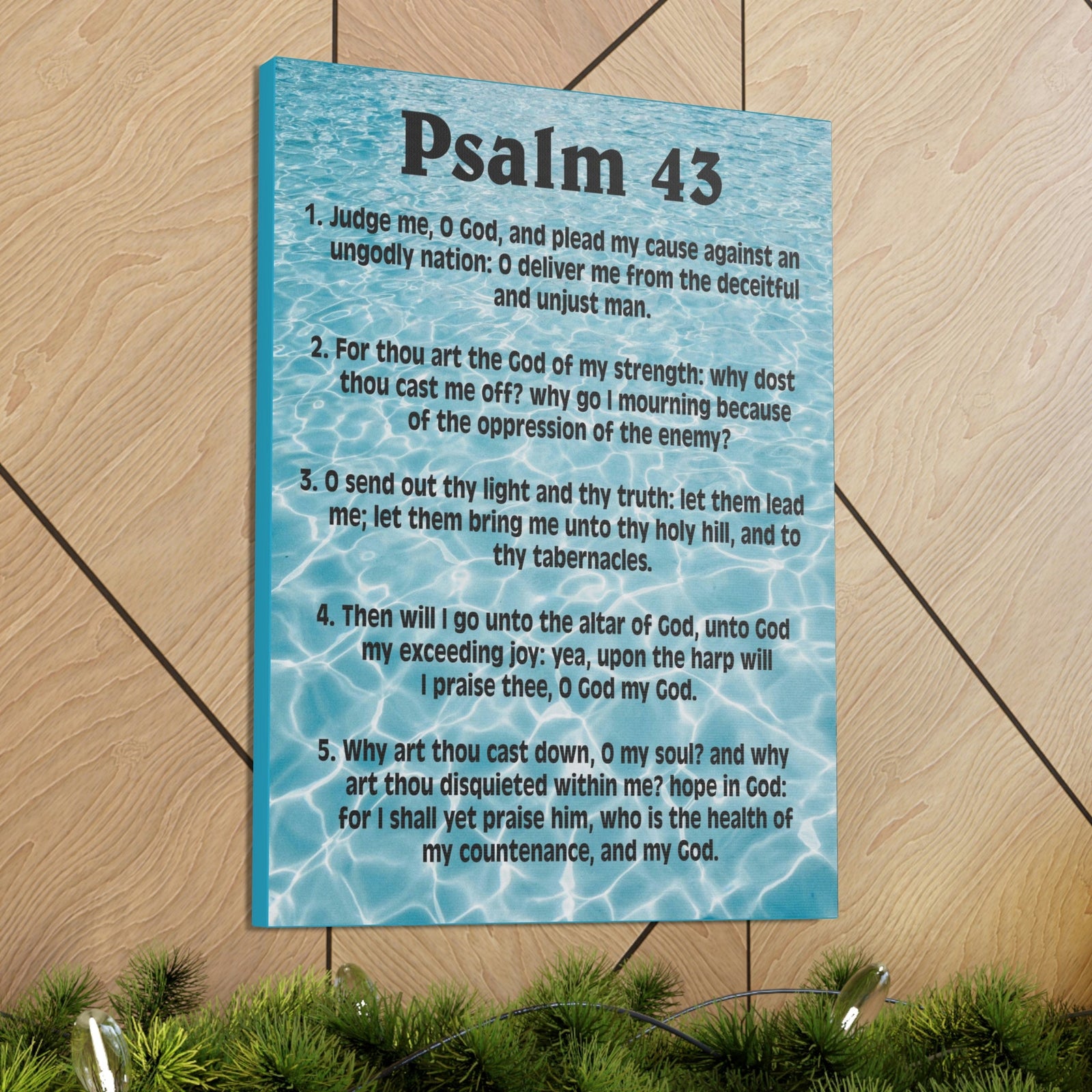 Scripture Walls Judge Me Psalm 43:5 Christian Wall Art Bible Verse Print Ready to Hang Unframed-Express Your Love Gifts