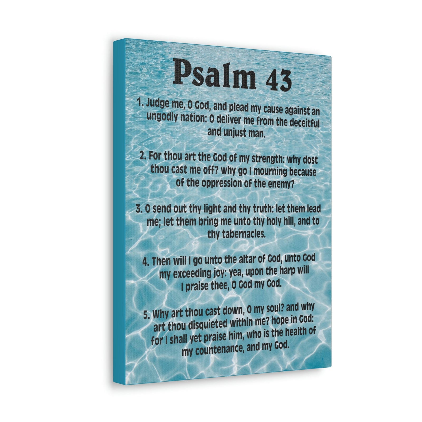 Scripture Walls Judge Me Psalm 43:5 Christian Wall Art Bible Verse Print Ready to Hang Unframed-Express Your Love Gifts