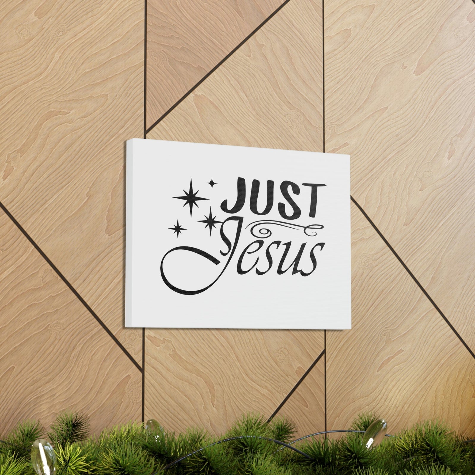Scripture Walls Just Jesus 1 Timothy 2:5 Stars Christian Wall Art Bible Verse Print Ready to Hang Unframed-Express Your Love Gifts