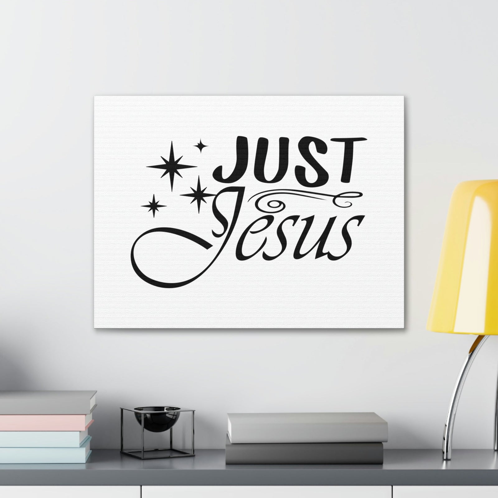 Scripture Walls Just Jesus 1 Timothy 2:5 Stars Christian Wall Art Bible Verse Print Ready to Hang Unframed-Express Your Love Gifts