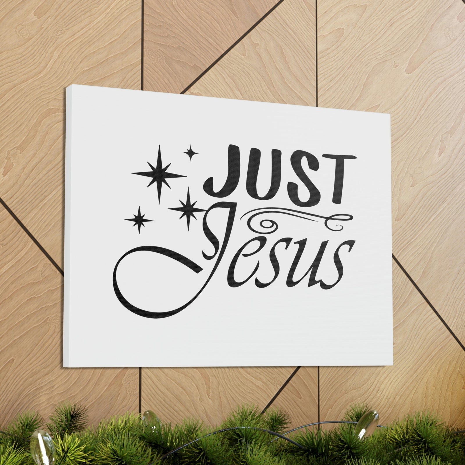 Scripture Walls Just Jesus 1 Timothy 2:5 Stars Christian Wall Art Bible Verse Print Ready to Hang Unframed-Express Your Love Gifts