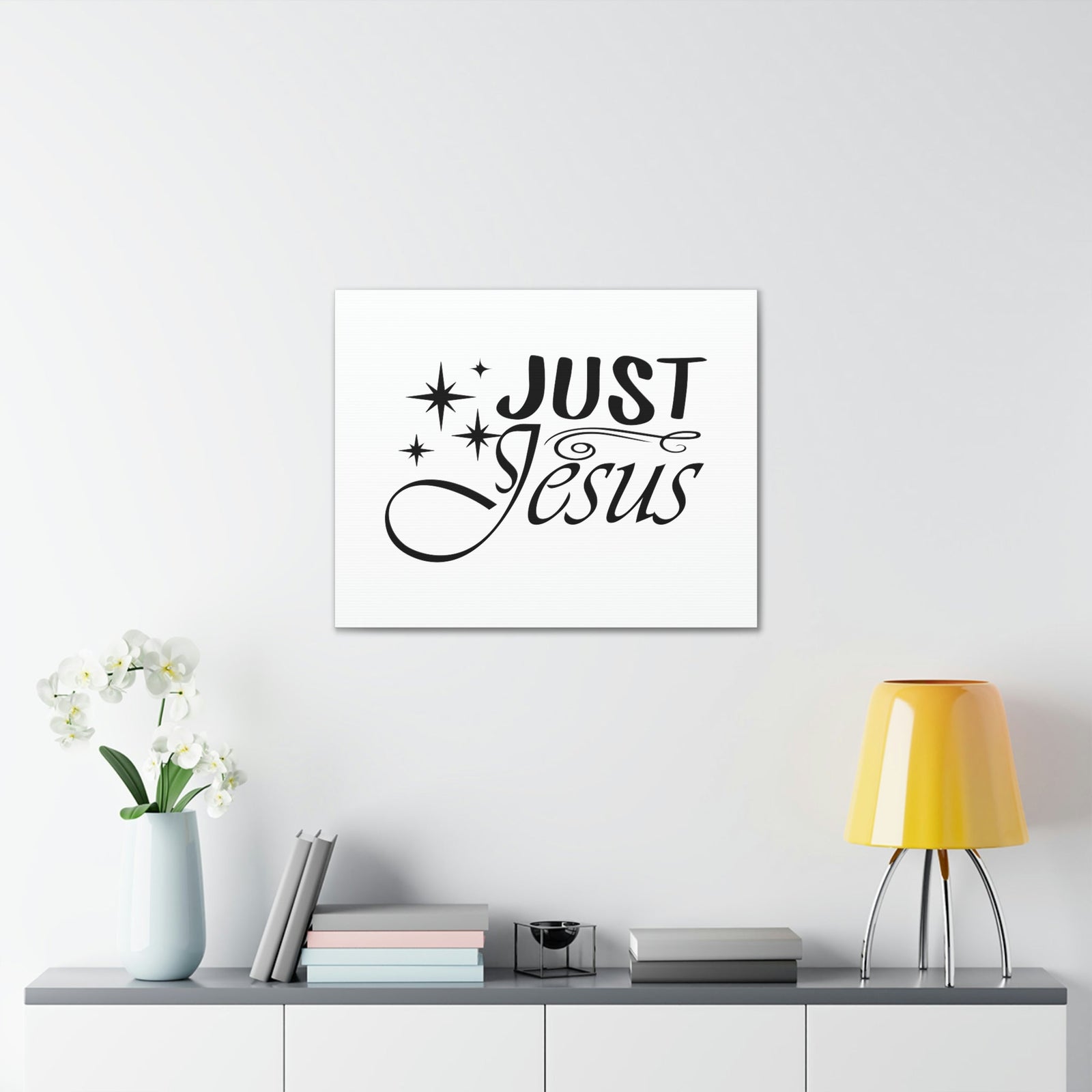 Scripture Walls Just Jesus 1 Timothy 2:5 Stars Christian Wall Art Bible Verse Print Ready to Hang Unframed-Express Your Love Gifts