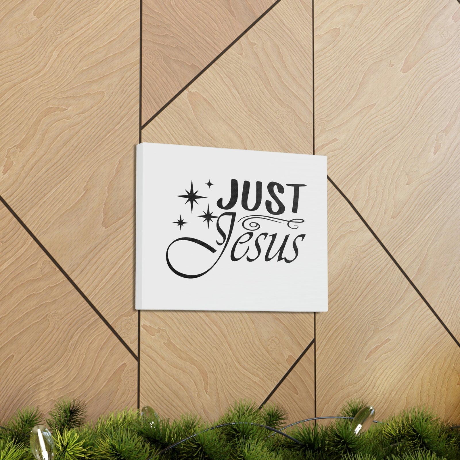 Scripture Walls Just Jesus 1 Timothy 2:5 Stars Christian Wall Art Bible Verse Print Ready to Hang Unframed-Express Your Love Gifts