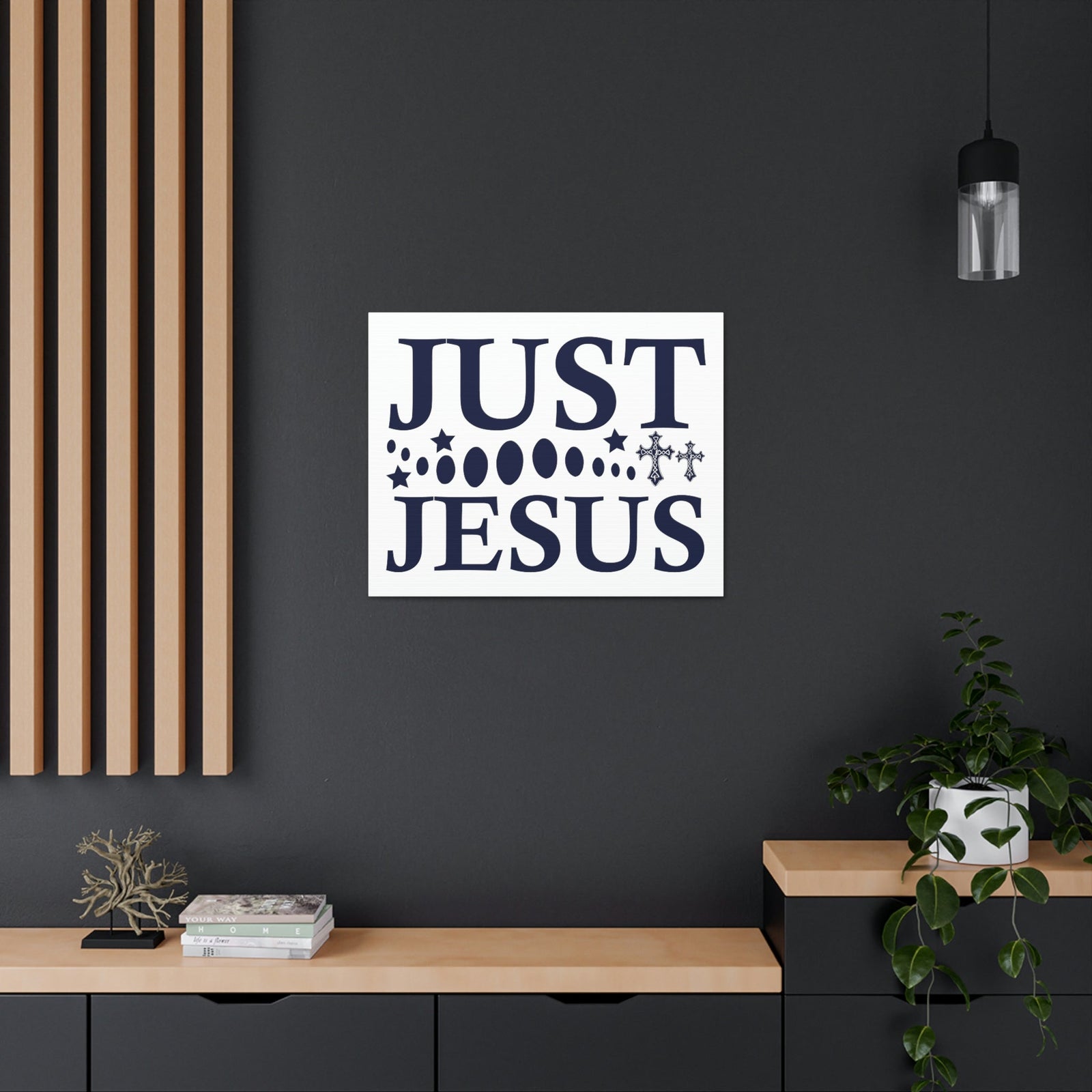 Scripture Walls Just Jesus Acts 4:12 Christian Wall Art Print Ready to Hang Unframed-Express Your Love Gifts