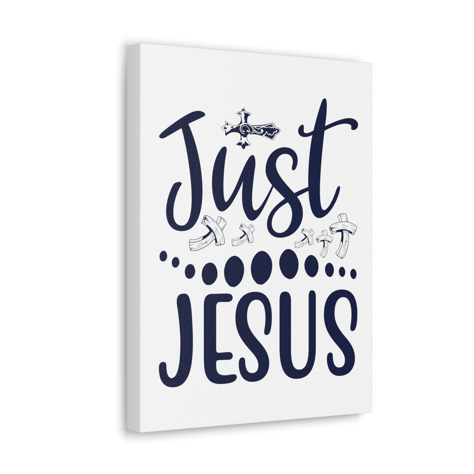 Scripture Walls Just Jesus Acts 4:12 Crosses Christian Wall Art Print Ready to Hang Unframed-Express Your Love Gifts