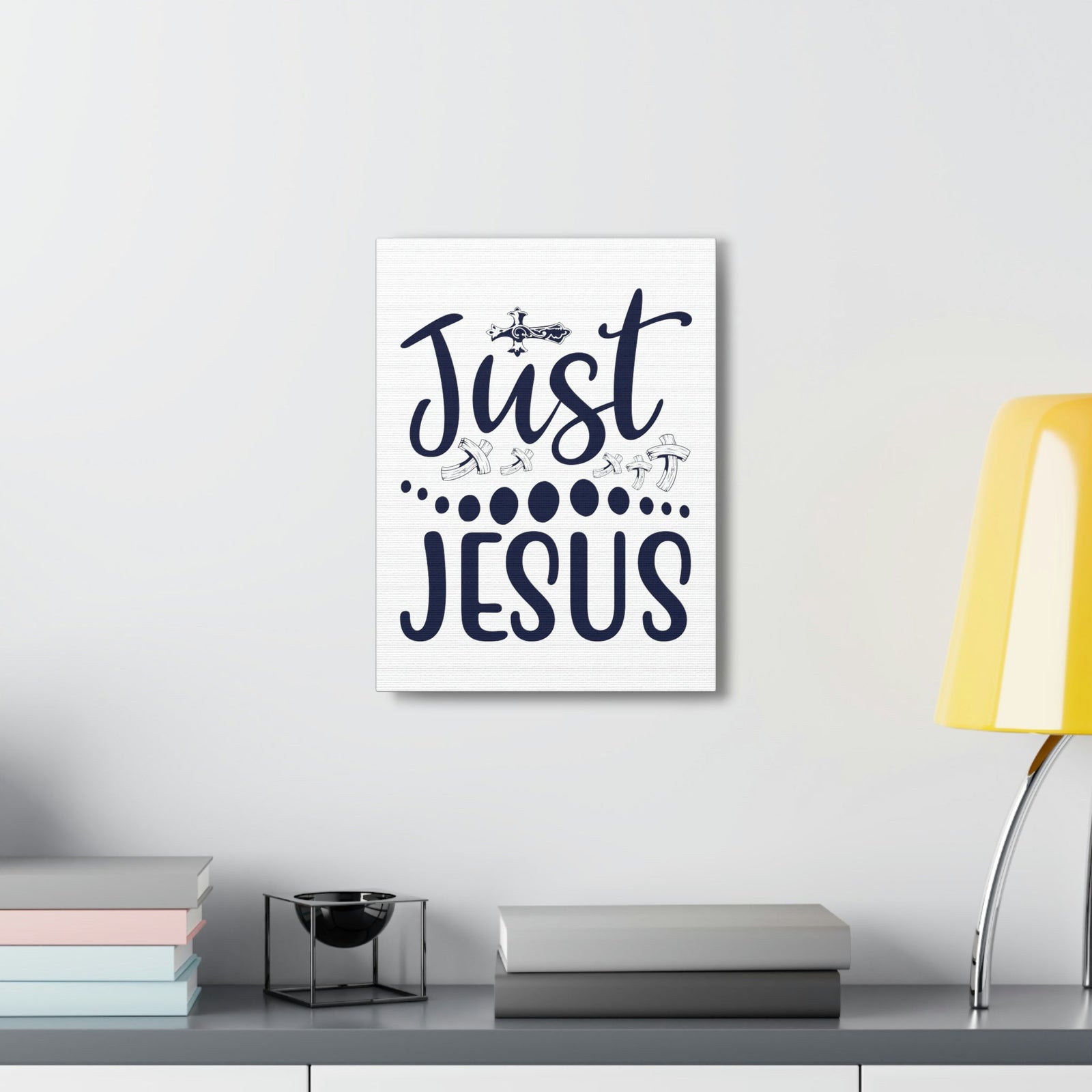 Scripture Walls Just Jesus Acts 4:12 Crosses Christian Wall Art Print Ready to Hang Unframed-Express Your Love Gifts