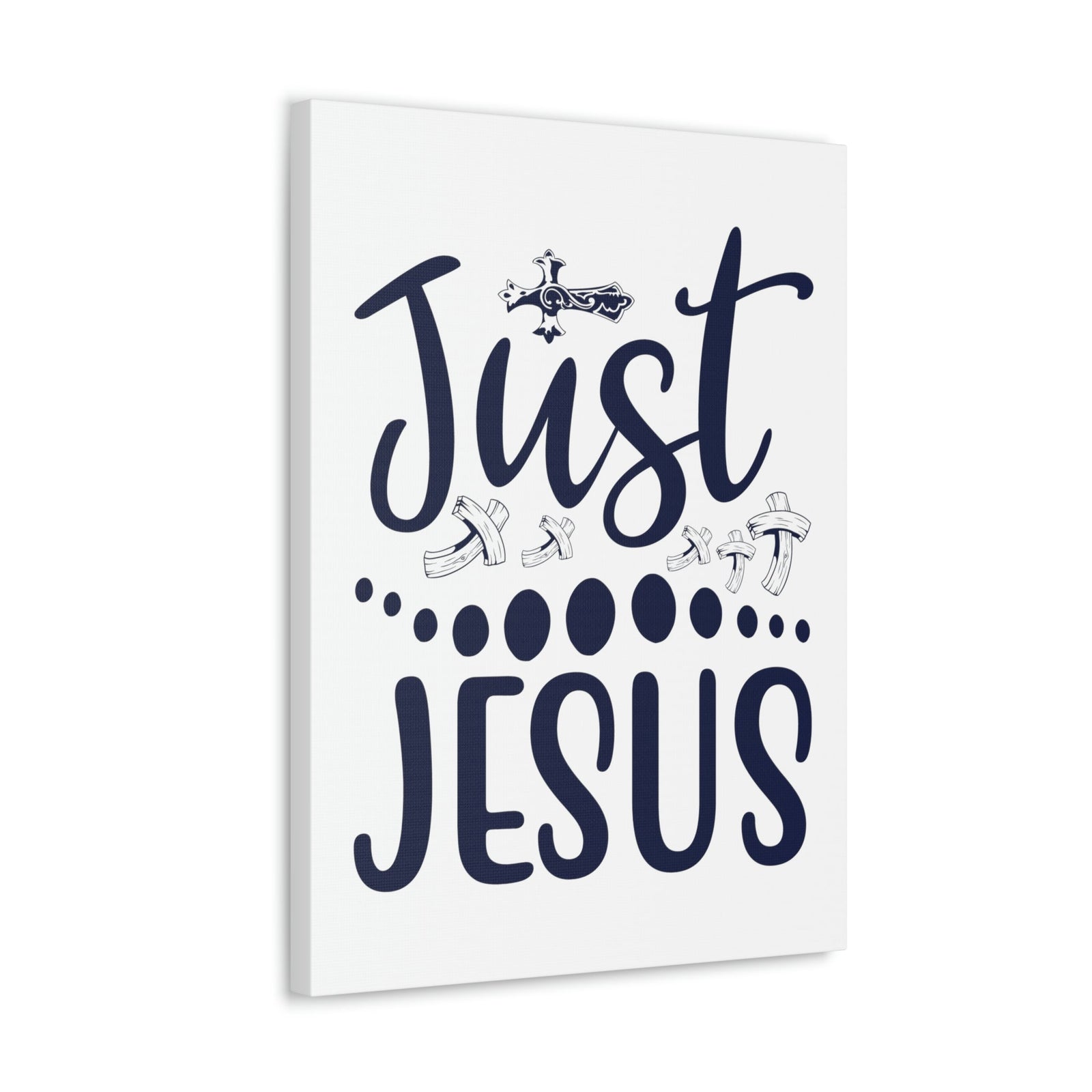 Scripture Walls Just Jesus Acts 4:12 Crosses Christian Wall Art Print Ready to Hang Unframed-Express Your Love Gifts