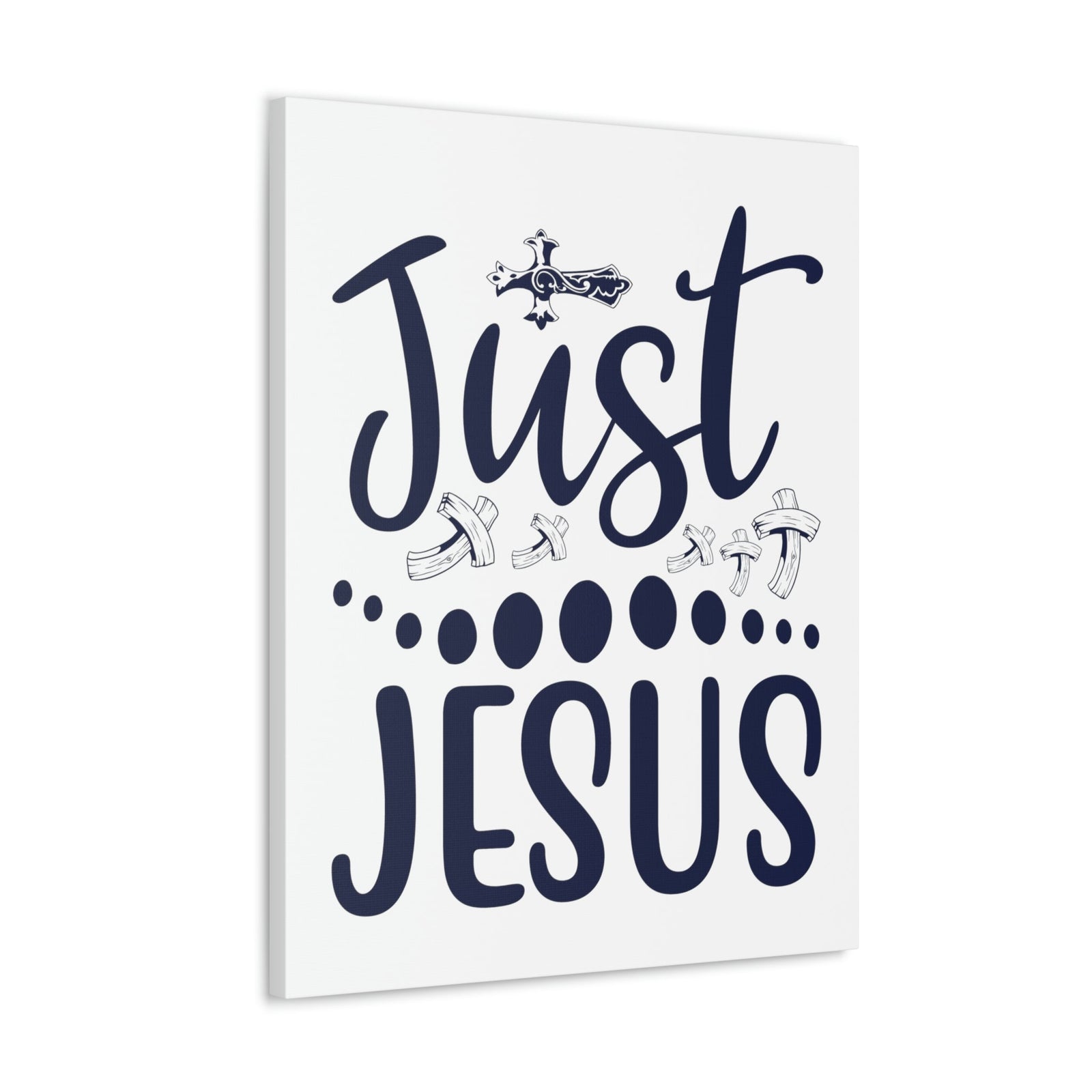 Scripture Walls Just Jesus Acts 4:12 Crosses Christian Wall Art Print Ready to Hang Unframed-Express Your Love Gifts