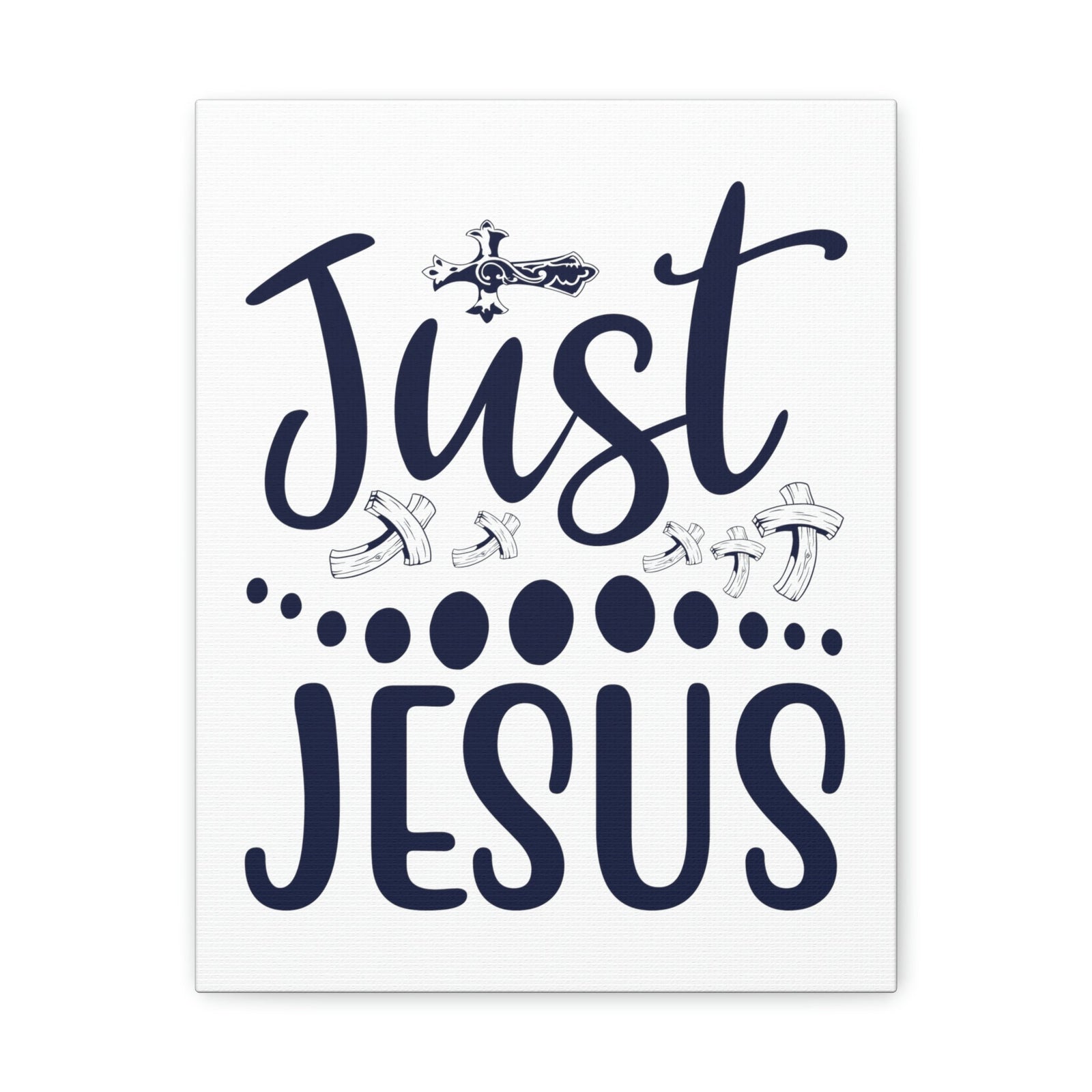 Scripture Walls Just Jesus Acts 4:12 Crosses Christian Wall Art Print Ready to Hang Unframed-Express Your Love Gifts
