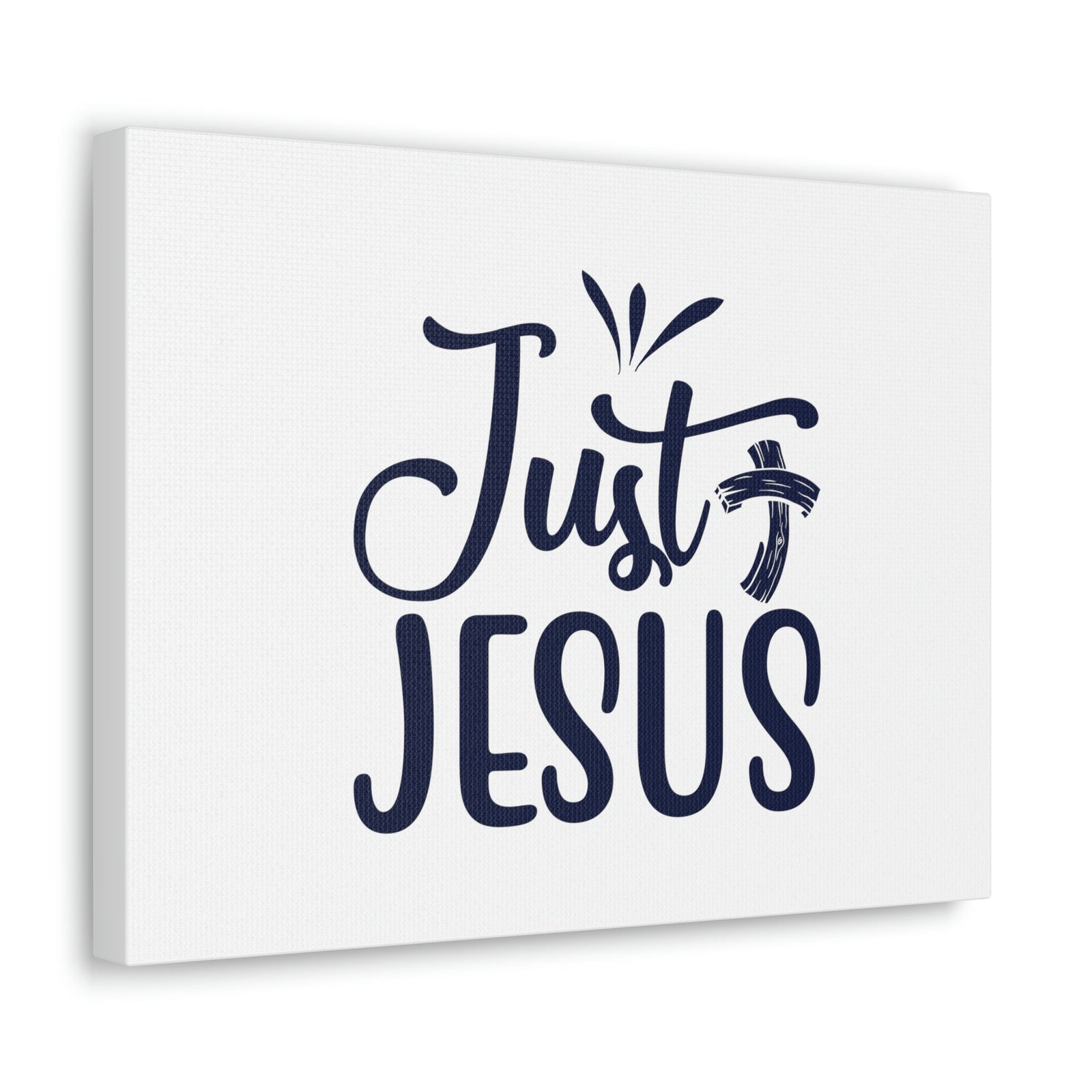Scripture Walls Just Jesus John 14:6 Bended Cross Christian Wall Art Bible Verse Print Ready to Hang Unframed-Express Your Love Gifts