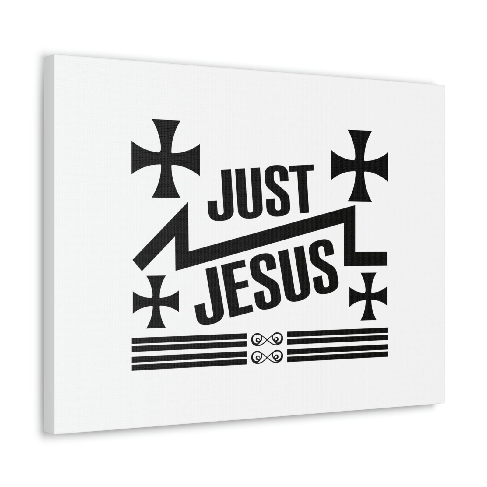 Scripture Walls Just Jesus John 14:6 Cross Christian Wall Art Bible Verse Print Ready to Hang Unframed-Express Your Love Gifts