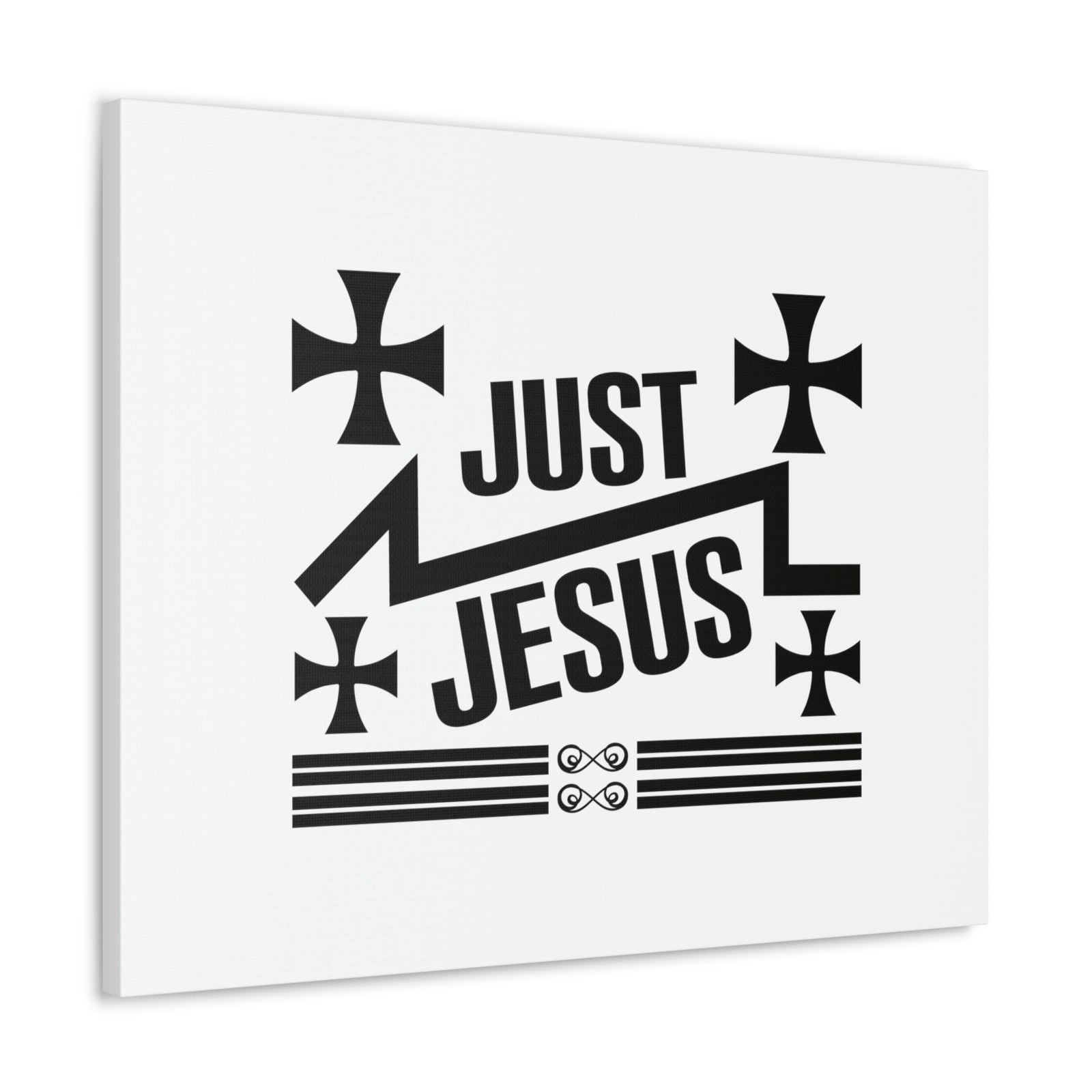 Scripture Walls Just Jesus John 14:6 Cross Christian Wall Art Bible Verse Print Ready to Hang Unframed-Express Your Love Gifts