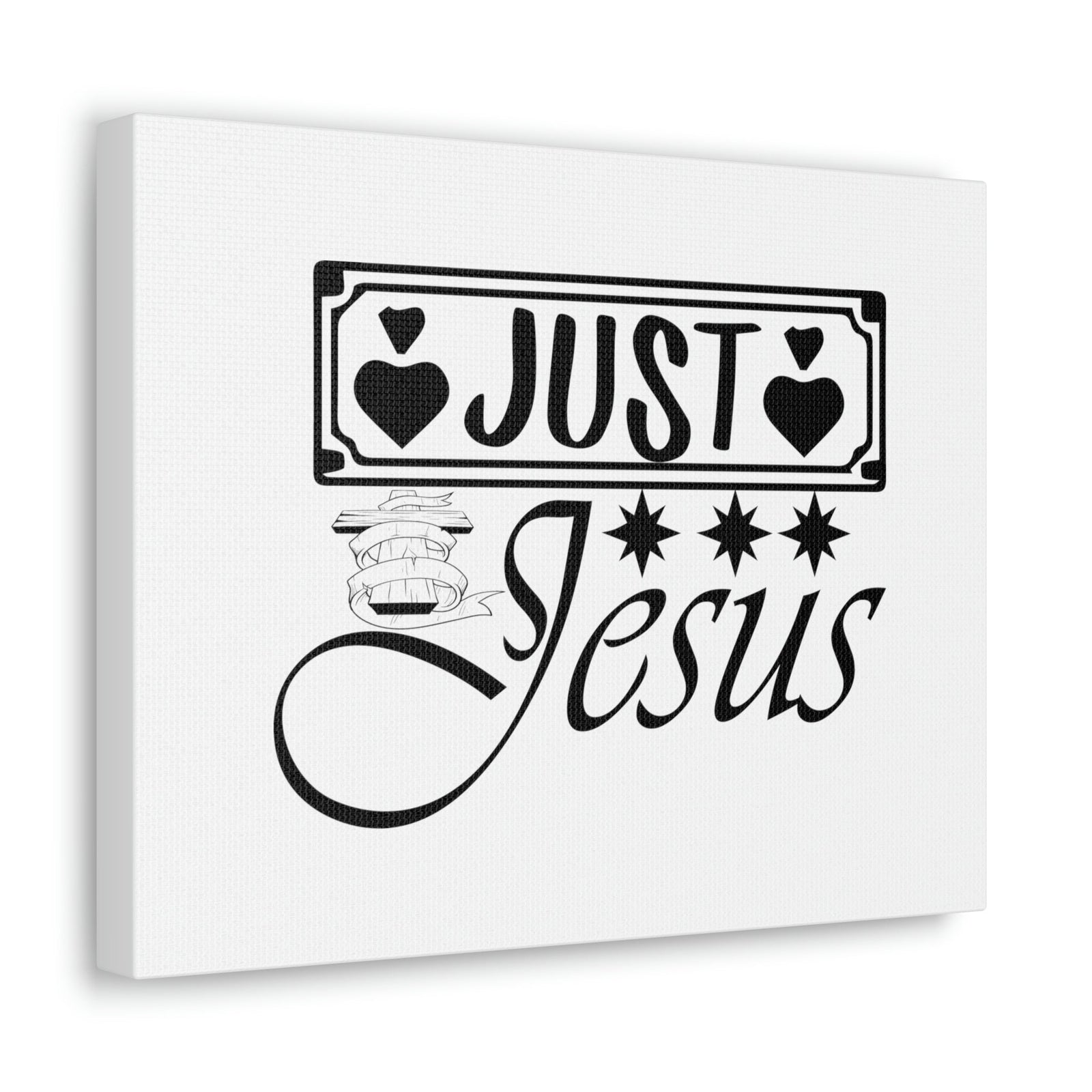 Scripture Walls Just Jesus John 14:6 Four Hearts Christian Wall Art Bible Verse Print Ready to Hang Unframed-Express Your Love Gifts