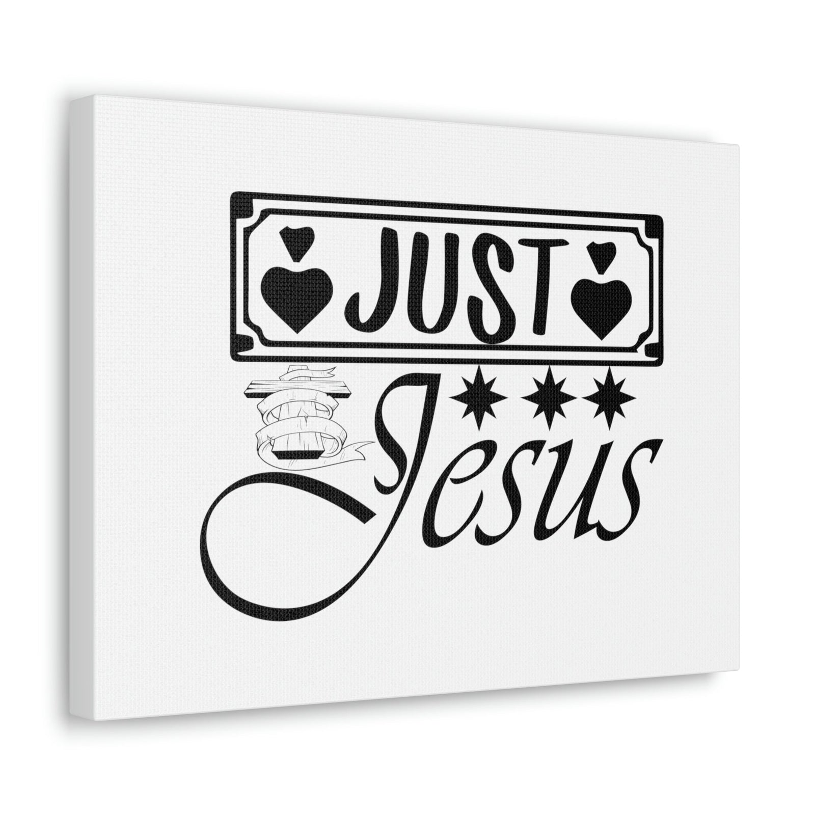 Scripture Walls Just Jesus John 14:6 Four Hearts Christian Wall Art Bible Verse Print Ready to Hang Unframed-Express Your Love Gifts