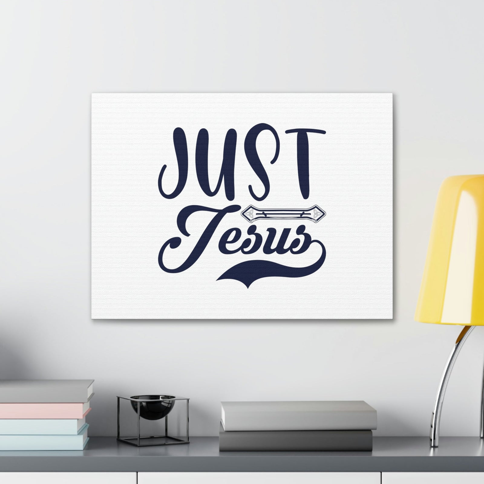 Scripture Walls Just Jesus John 14:6 Ornamental Bar Christian Wall Art Bible Verse Print Ready to Hang Unframed-Express Your Love Gifts