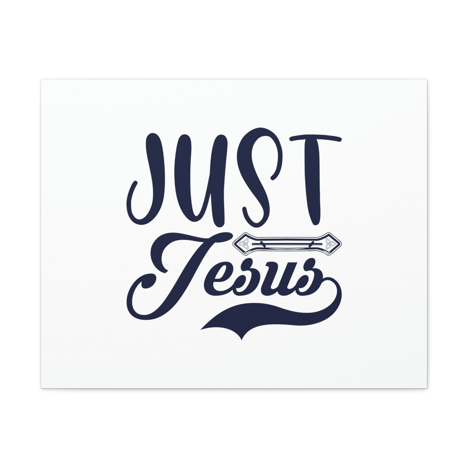 Scripture Walls Just Jesus John 14:6 Ornamental Bar Christian Wall Art Bible Verse Print Ready to Hang Unframed-Express Your Love Gifts