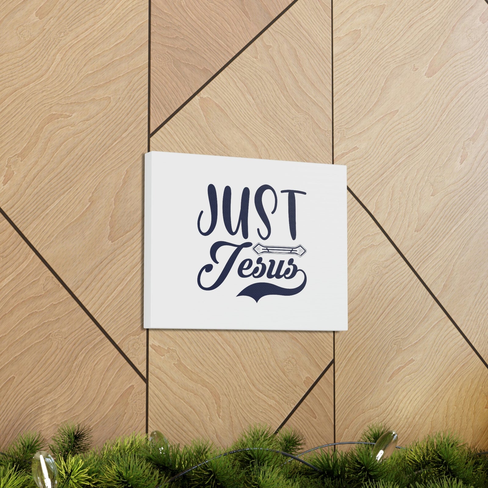 Scripture Walls Just Jesus John 14:6 Ornamental Bar Christian Wall Art Bible Verse Print Ready to Hang Unframed-Express Your Love Gifts