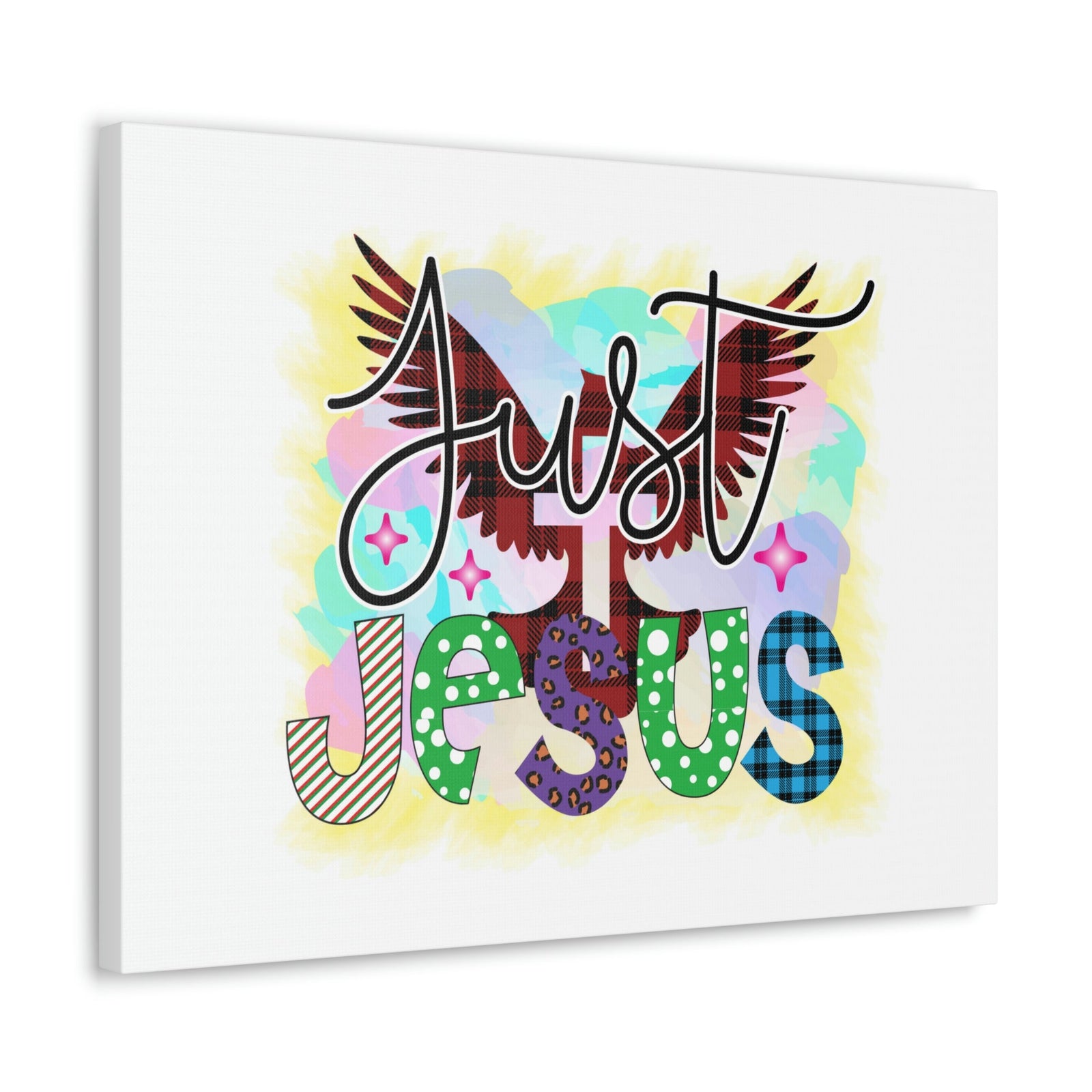 Scripture Walls Just Jesus John 3:16 Dove Cross Christian Wall Art Bible Verse Print Ready to Hang Unframed-Express Your Love Gifts