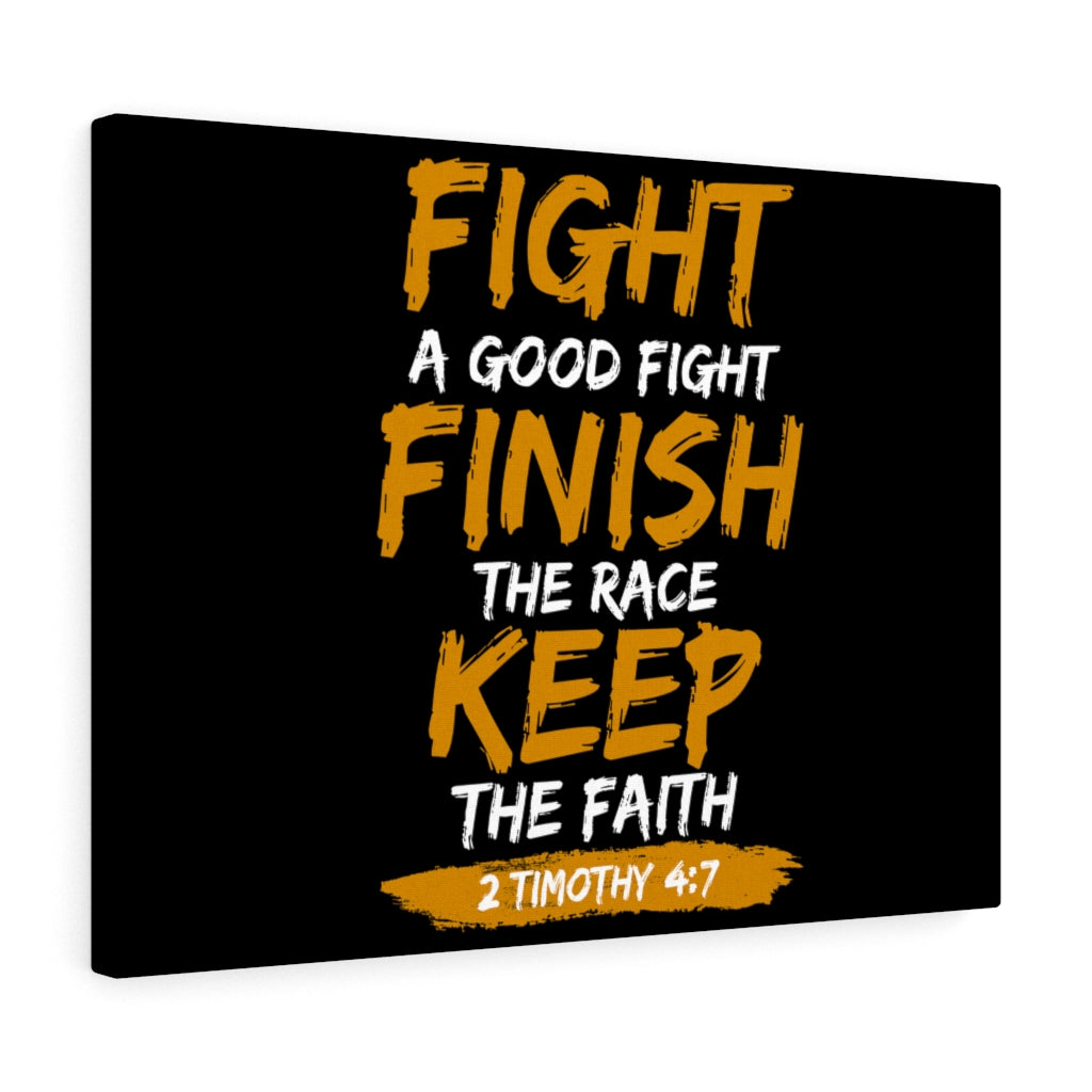 Scripture Walls Keep The Faith 2 Timothy 4:7 Bible Verse Canvas Christian Wall Art Ready to Hang Unframed-Express Your Love Gifts