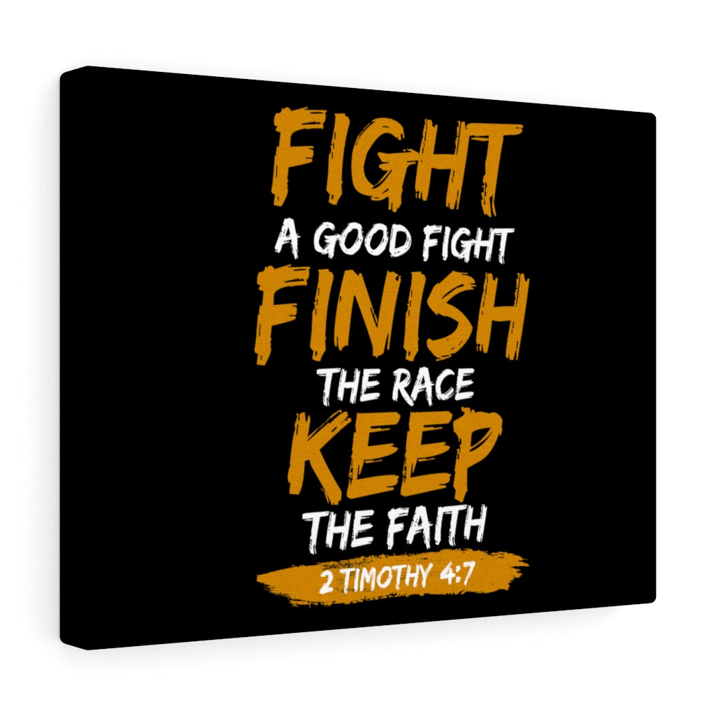 Scripture Walls Keep The Faith 2 Timothy 4:7 Bible Verse Canvas Christian Wall Art Ready to Hang Unframed-Express Your Love Gifts