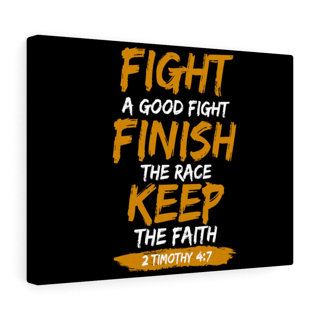 Scripture Walls Keep The Faith 2 Timothy 4:7 Bible Verse Canvas Christian Wall Art Ready to Hang Unframed-Express Your Love Gifts