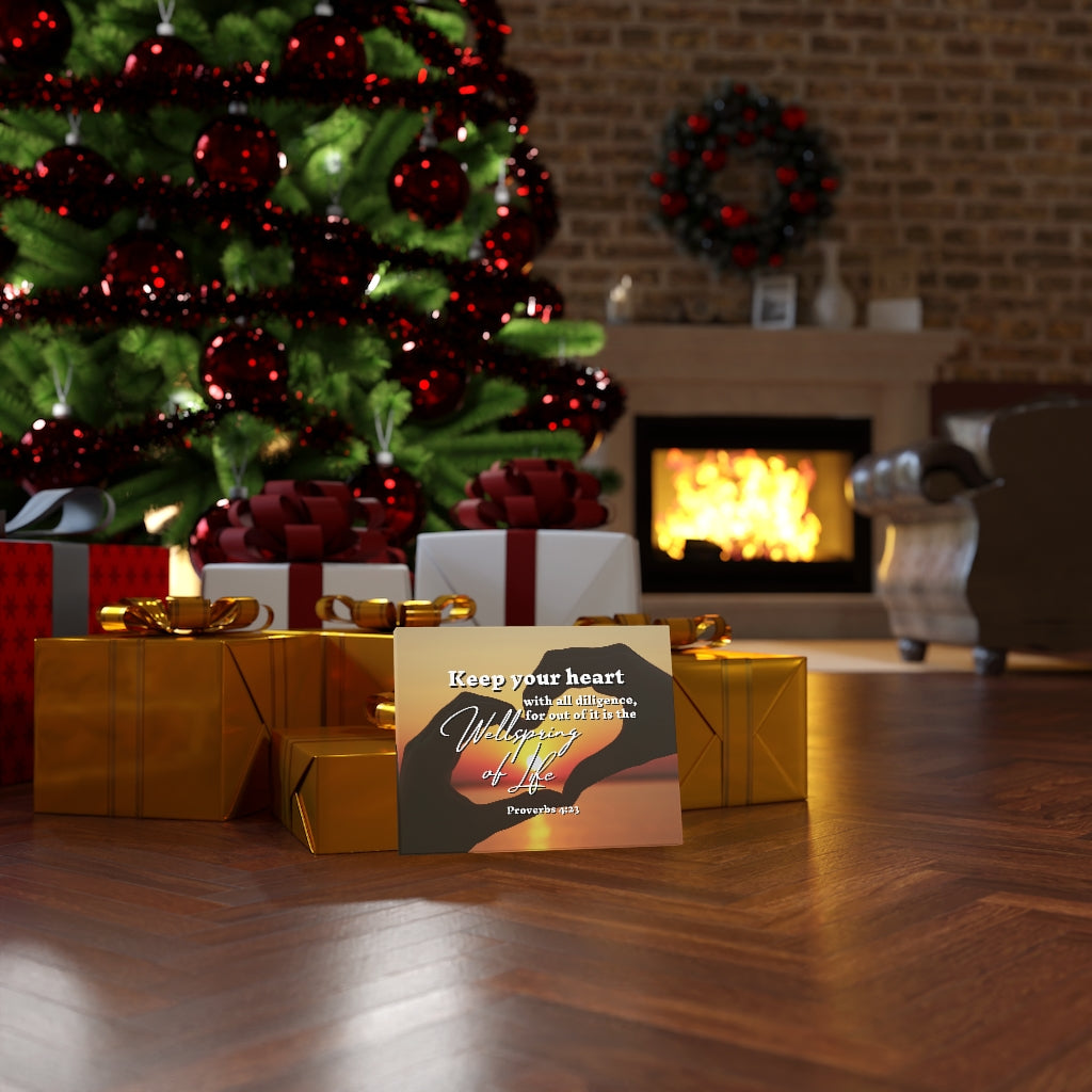 Scripture Walls Keep Your Heart Proverbs 4:23 Bible Verse Canvas Christian Wall Art Ready to Hang Unframed-Express Your Love Gifts